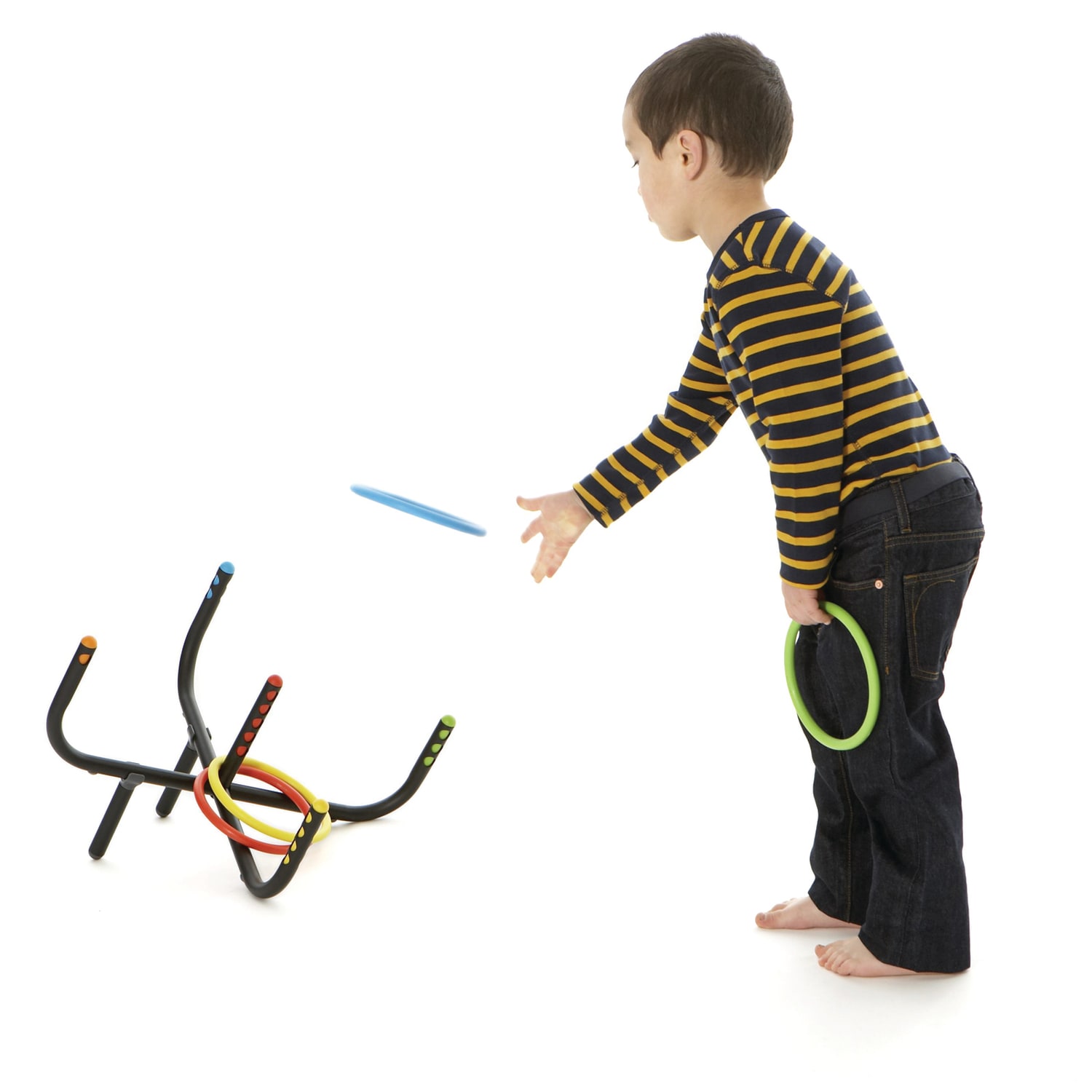 GONGE 7-Piece Ring Toss Game, Multicolor - Image 3