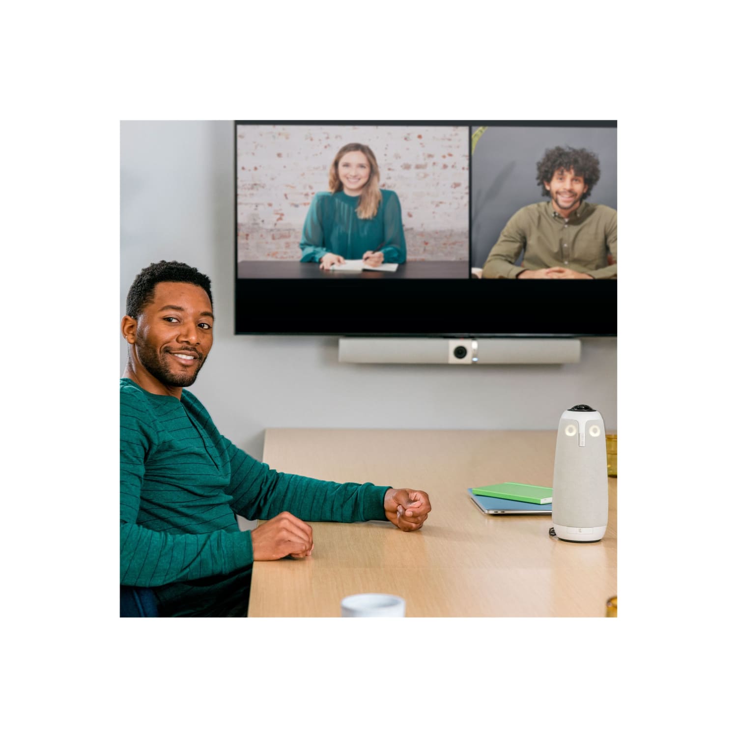 Owl Labs Meeting Owl 3 - Video conferencing kit (Meeting Owl 3 camera, Owl Bar) - Certified for Microsoft Teams - power adapter included - Image 4