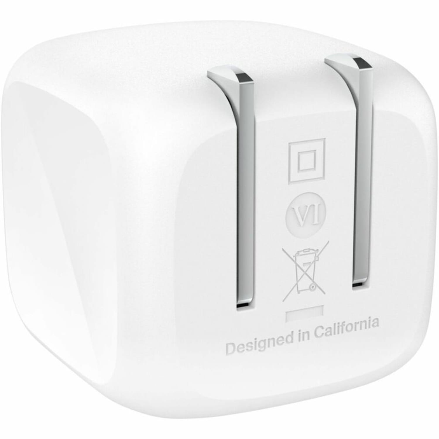 Belkin 45W Portable Cubic USB-C Wall Charger w/ USB-C Cable - 1xUSB-C - Foldable Prongs - Fast Charge - Power Adapter - White - 45 W - 3.30 ft Cable - Image 4
