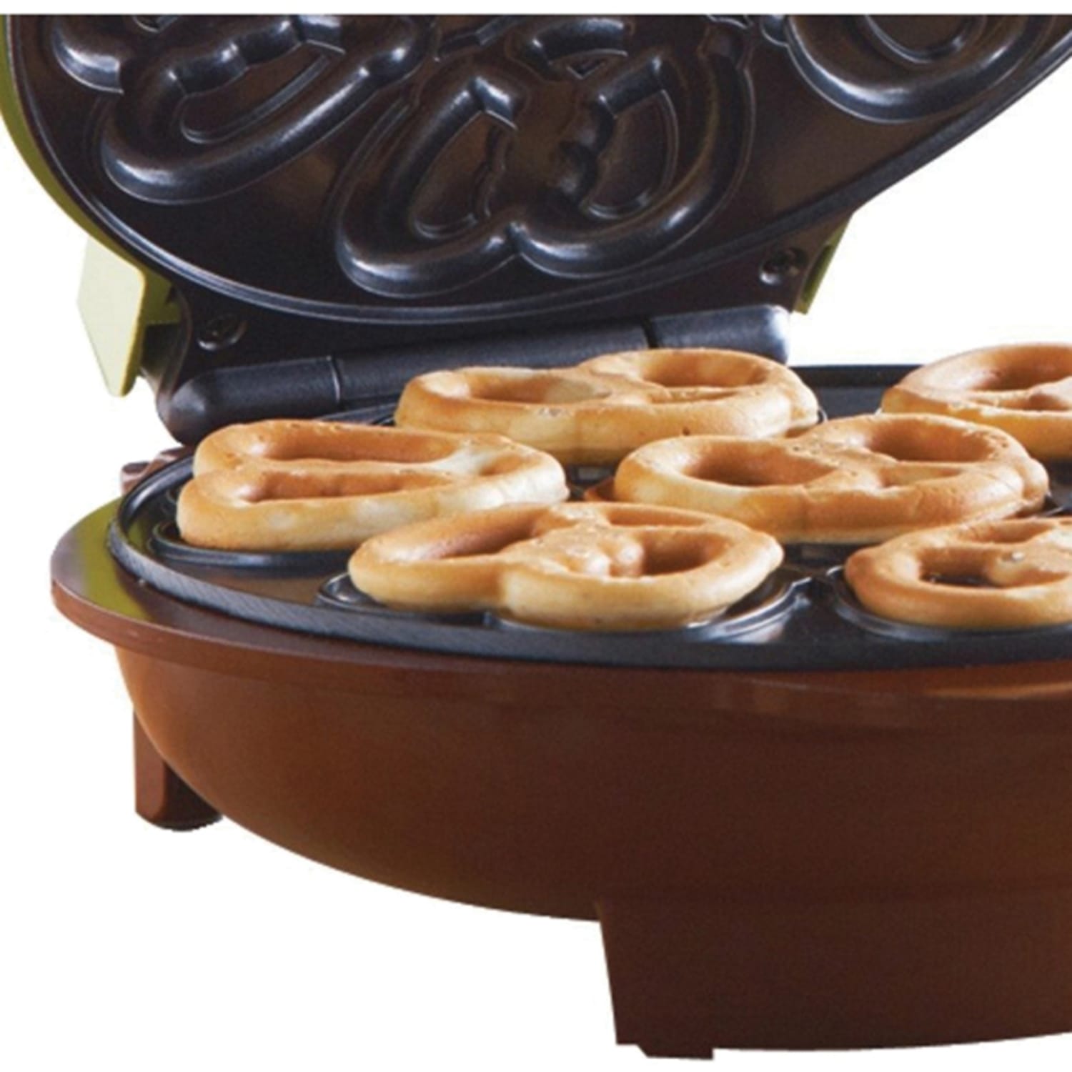 Brentwood TS-251 Nonstick Electric Food Maker (Mini Pretzel Maker) - Green - Image 6