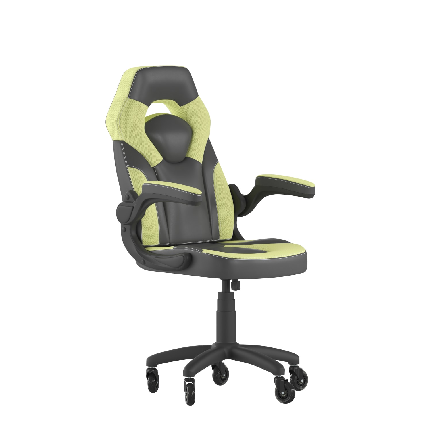 Flash Furniture X10 Racing Ergonomic Faux Leather Computer Gaming Chair, Neon Green - Image 3