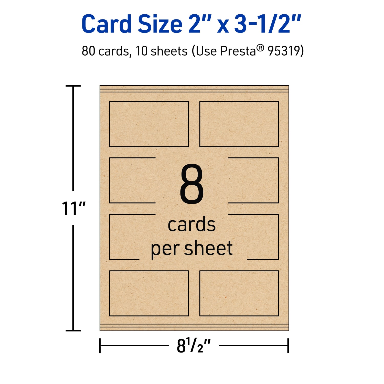 Avery Printable Business Cards With Sure Feed Technology, Print-To-The-Edge, 2inx3.5in, Kraft Brown, Pack Of 80 - Image 6