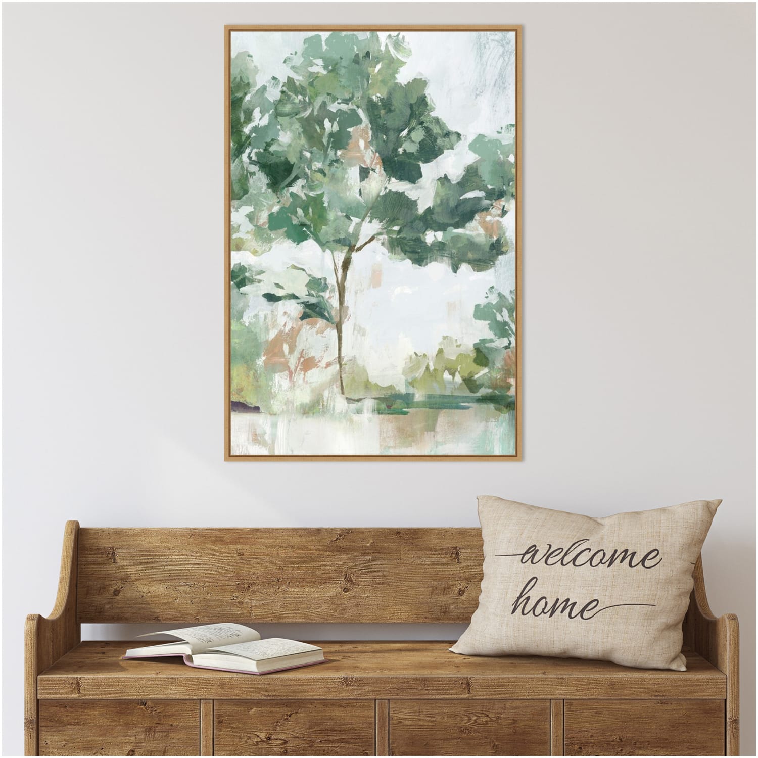 Amanti Art Forest Beauty I by Isabelle Z Framed Canvas Wall Art Print, 33inH x 23inW, Natural - Image 3
