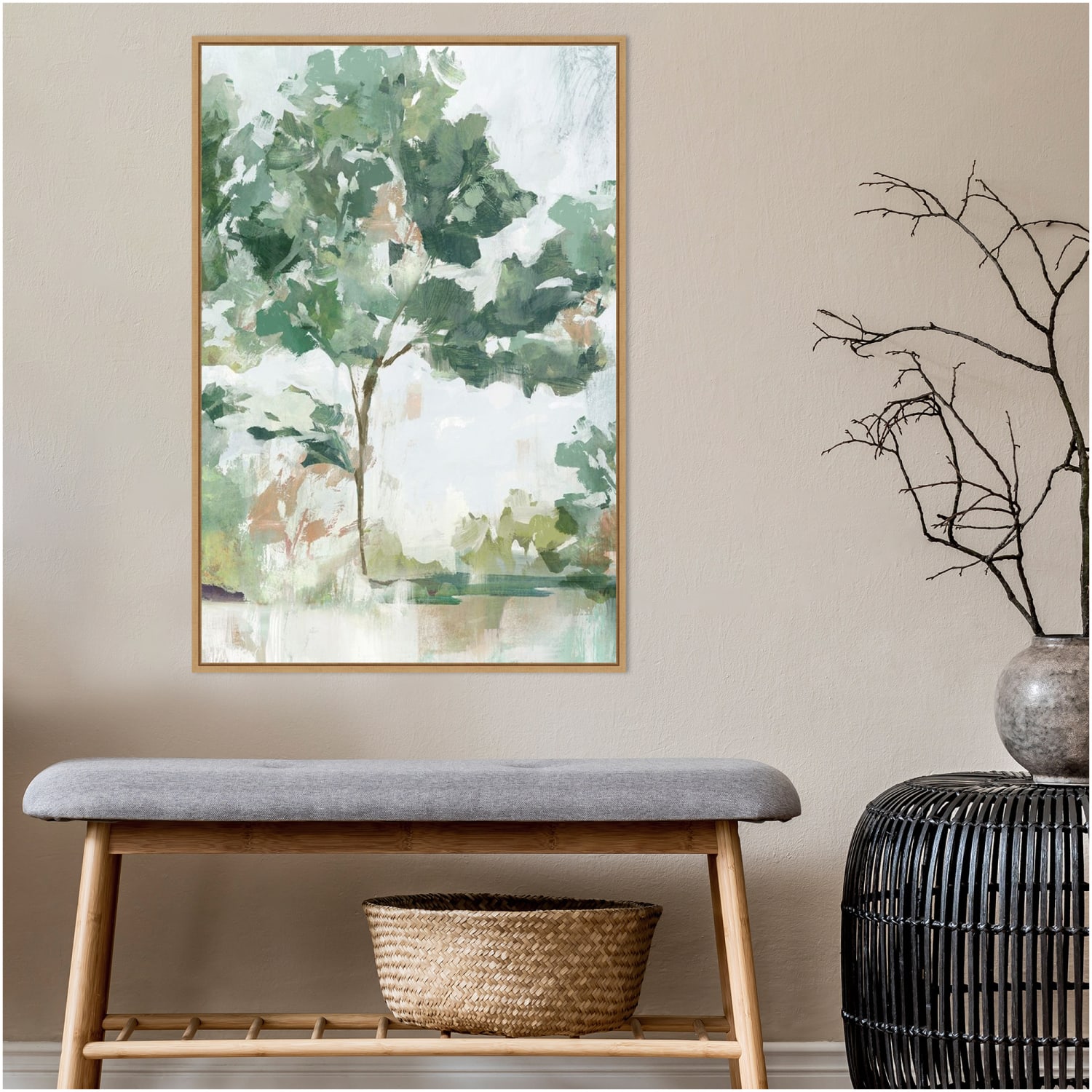 Amanti Art Forest Beauty I by Isabelle Z Framed Canvas Wall Art Print, 33inH x 23inW, Natural - Image 5