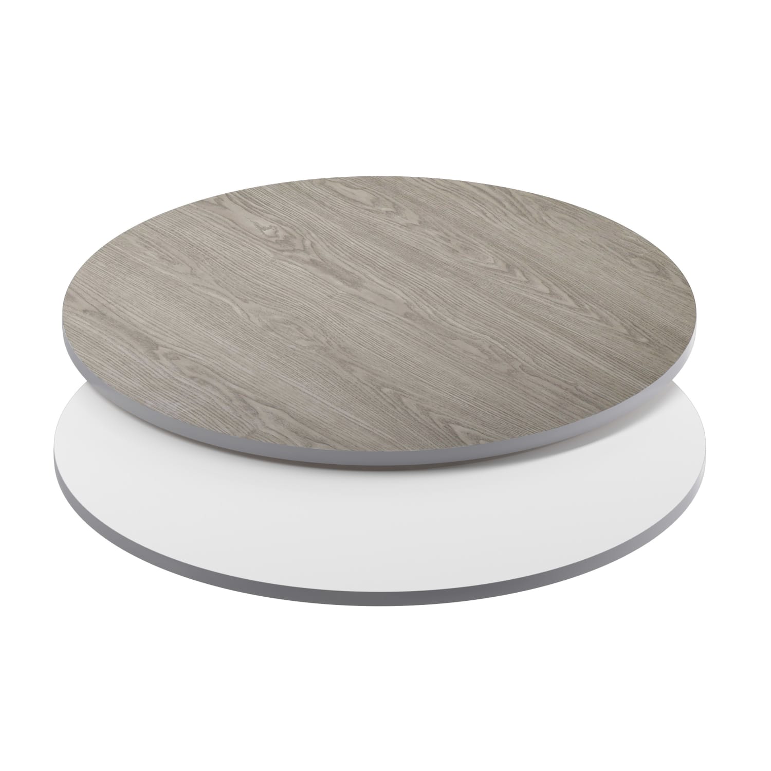 Flash Furniture Round Table Top With Reversible Laminate Top, 42in, White/Gray - Image 3