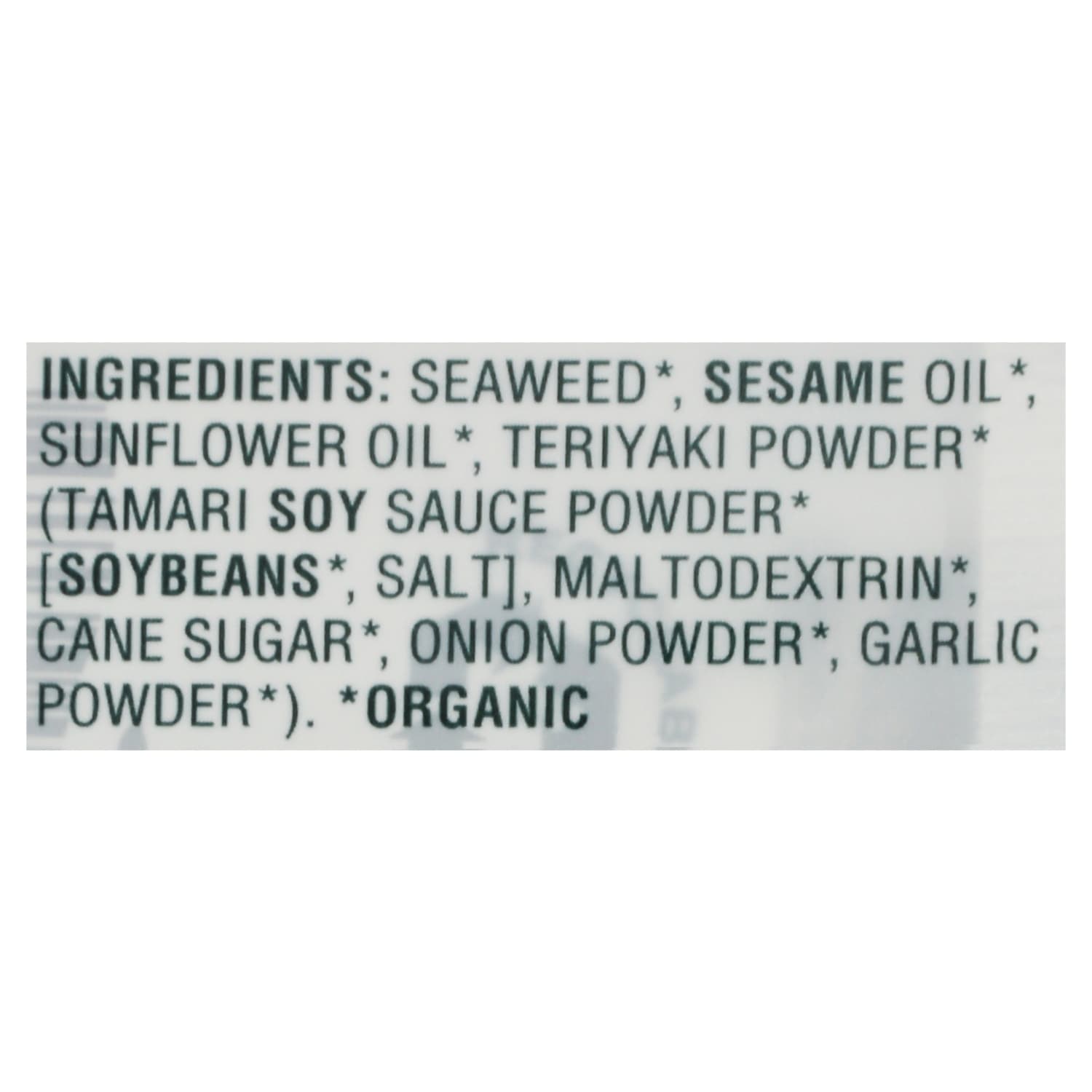 Gimme Roasted Organic Seaweed Snacks, Teriyaki, 0.17 Oz, Total Qty 48 - Image 3