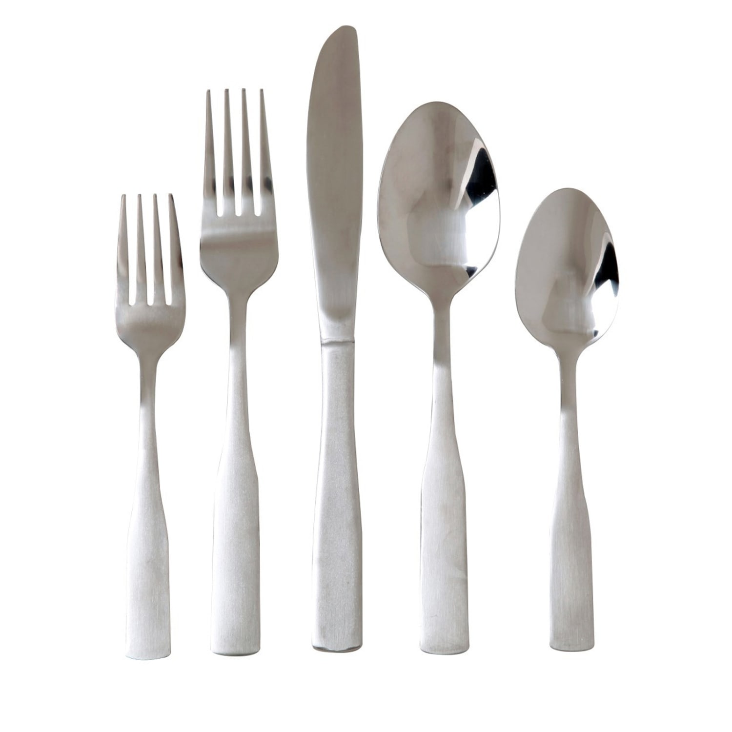 Gibson Home Abbeville 61-Piece Flatware Set With Wire Caddy, Silver - Image 3