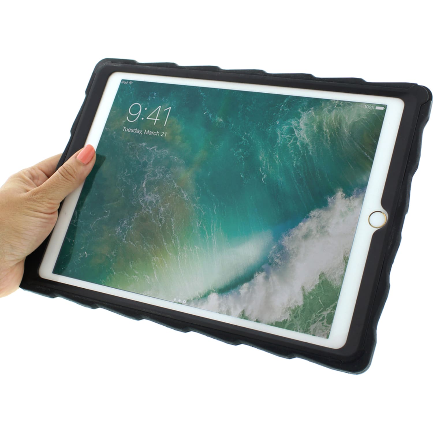 Gumdrop Drop Tech Case for iPad (2017) - Black, Smoke, Transparent - For Apple iPad (5th Generation) Tablet - Smoke - Image 4