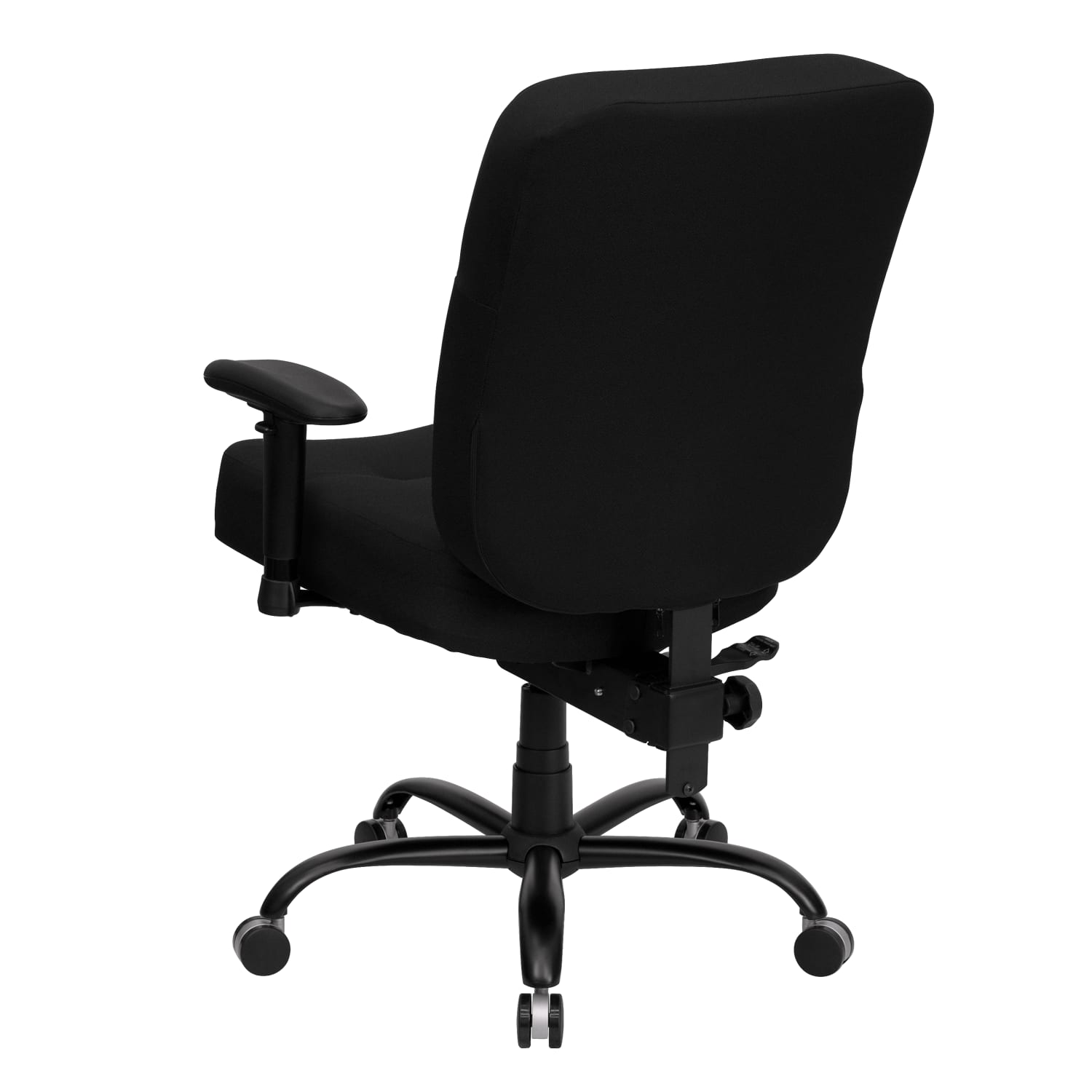Flash Furniture HERCULES Series Ergonomic Big & Tall High-Back Executive Office Chair With Arms, Black Fabric - Image 5