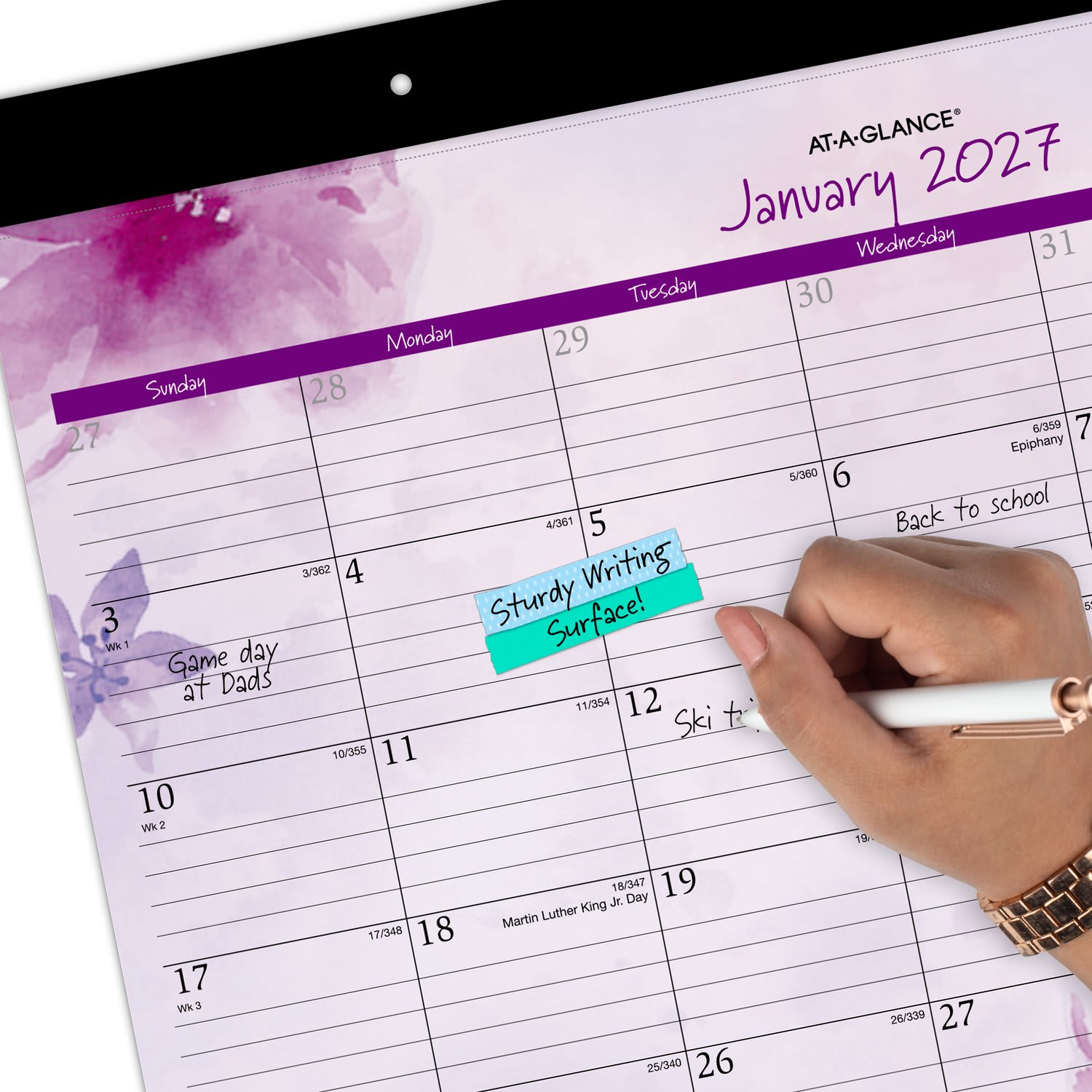 AT-A-GLANCE Beautiful Day 2027 Monthly Desk Pad Calendar, Standard, 21 3/4in x 17in - Image 6