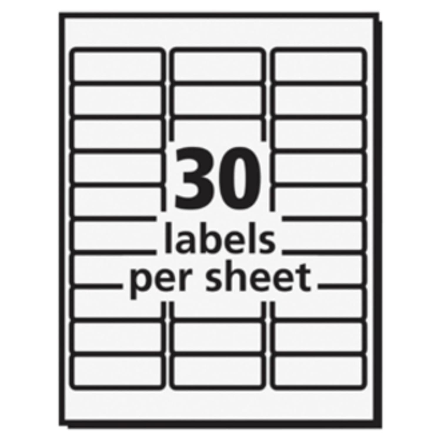 Avery High-Visibility Permanent Laser ID Labels, 5972, 1in x 2 5/8in, Yellow, Pack Of 750 - Image 5