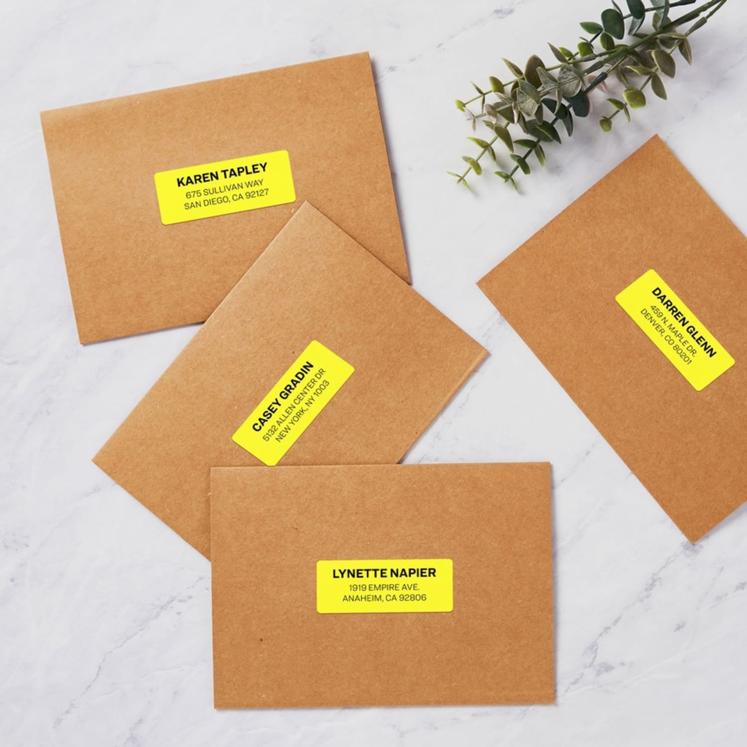 Avery High-Visibility Permanent Laser ID Labels, 5972, 1in x 2 5/8in, Yellow, Pack Of 750 - Image 6