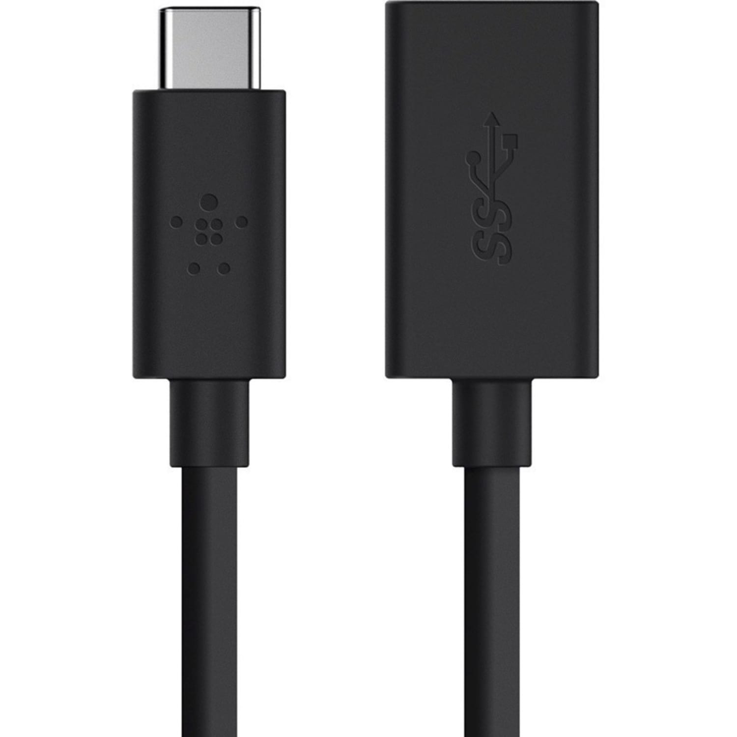 Belkin 3.0 USB-C To USB-A Adapter Data Transfer Cable, Black, Total Qty 1 - Image 3