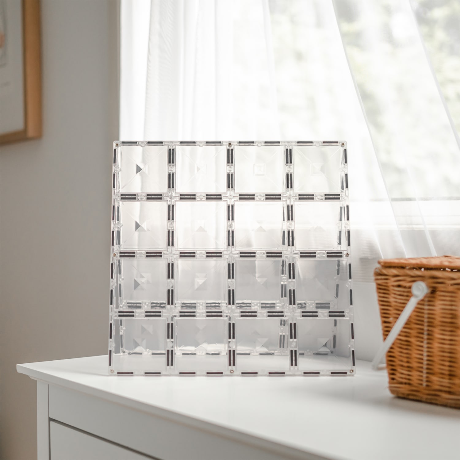 Connetix Magnetic Tiles Clear Base Plate Pack, 2 Pieces - Image 4
