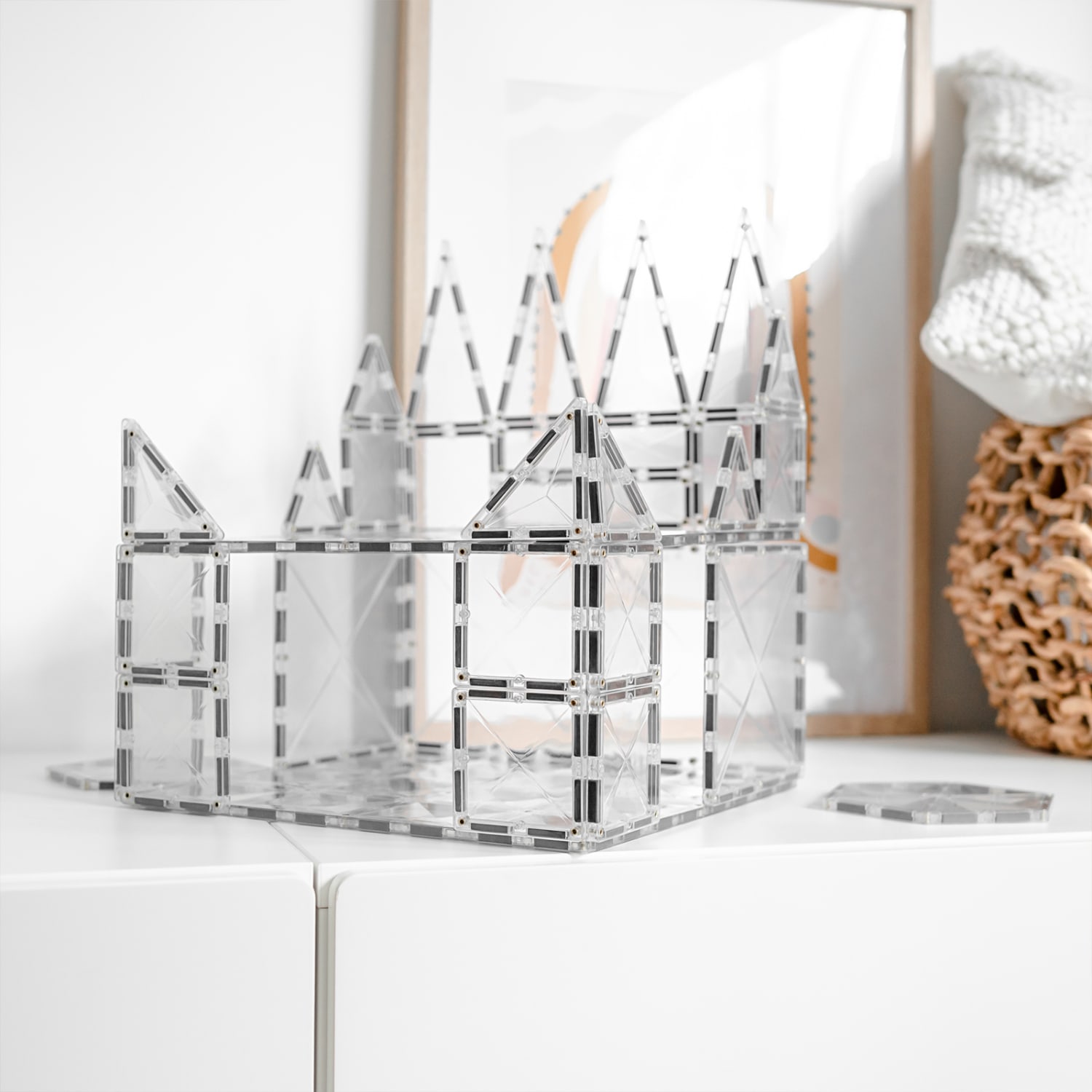 Connetix Magnetic Tiles Clear Base Plate Pack, 2 Pieces - Image 5