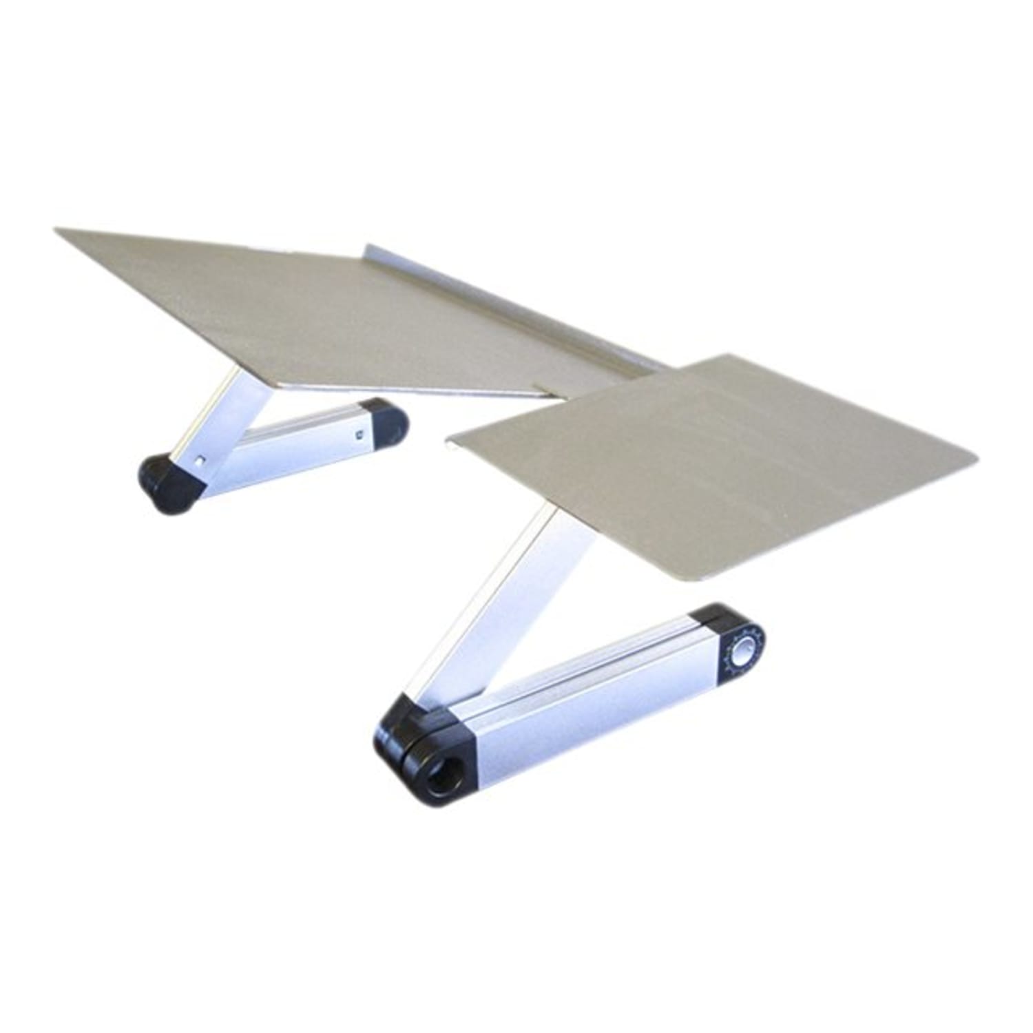 WorkEZ Adjustable-Height Tilt Ergonomic Computer Keyboard Stand Riser,  Silver