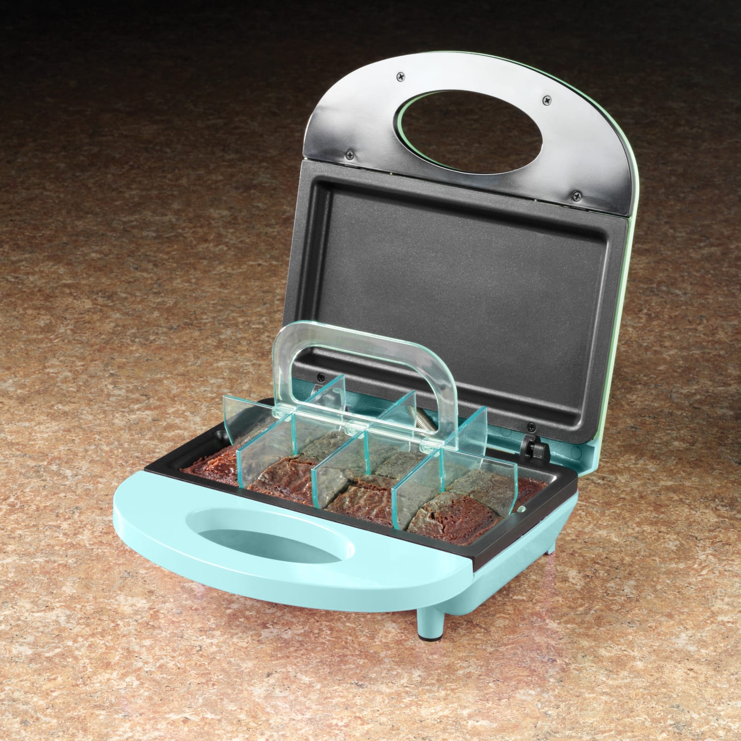 Nostalgia Electrics NBBE4BL 4-in-1 Bakery Bites Dessert Maker, 6-3/4in x 12-1/16in, Blue - Image 4