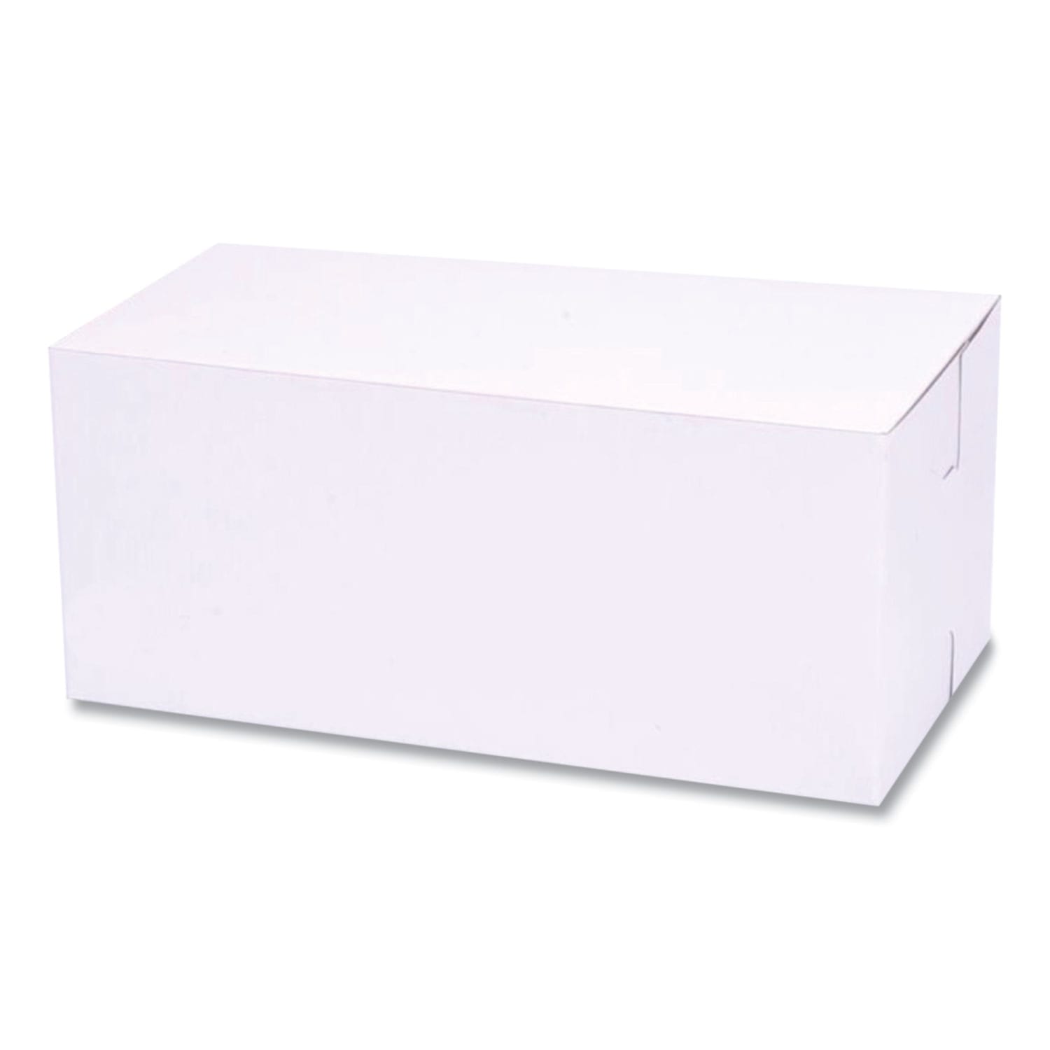 SCT 1-Piece Non-Window Bakery Boxes, 4inH x 9inW x 5inD, White, Bundle Of 250 Boxes
