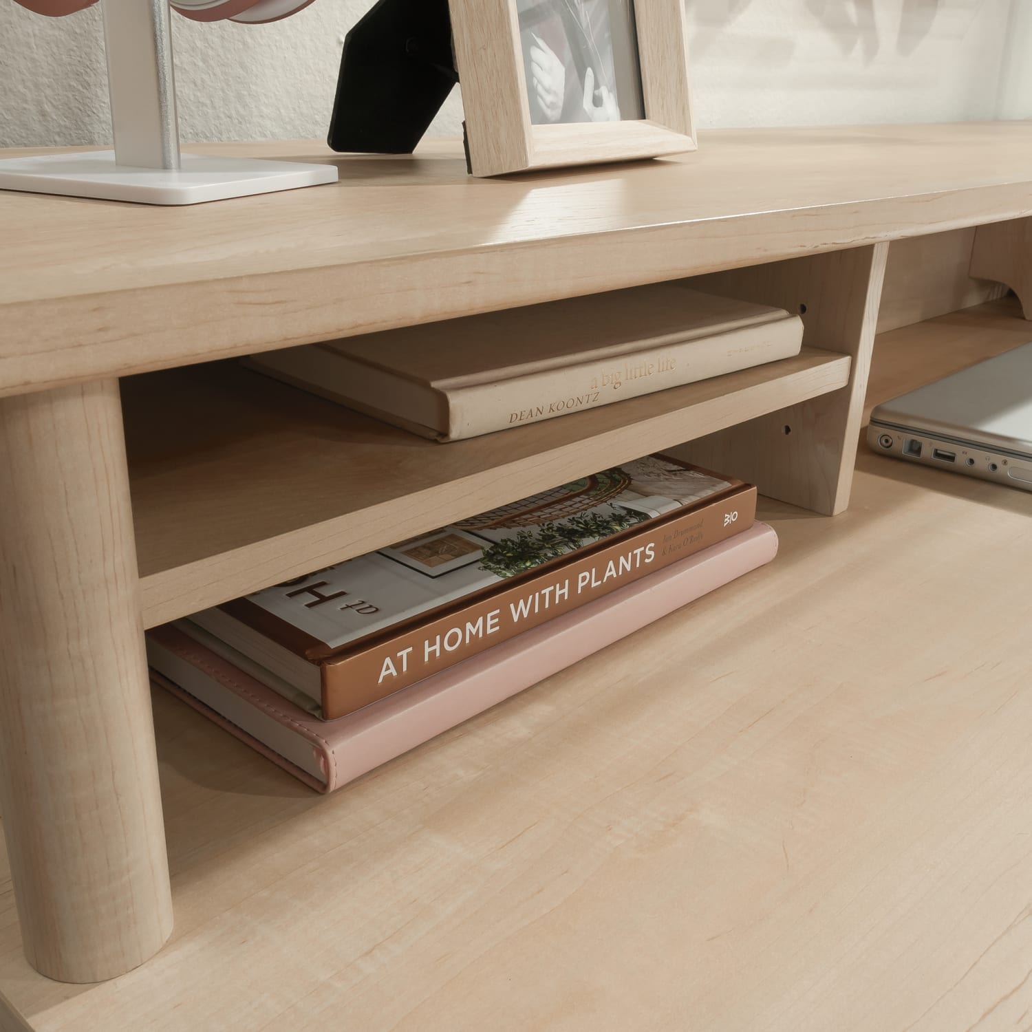 Sauder Whitaker Point Organizer Hutch, 6-3/4inH x 60inW x 11-1/2inD, Natural Maple - Image 6