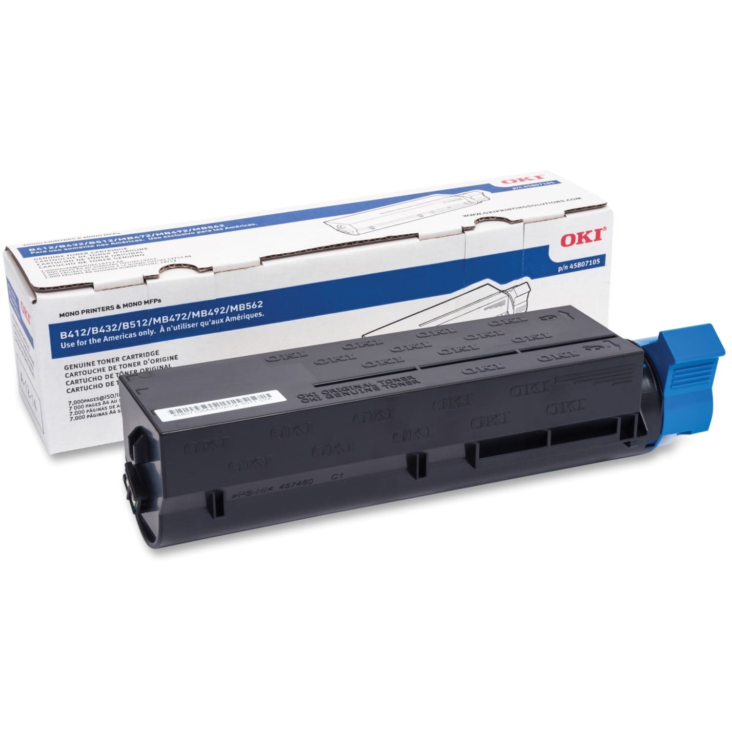 OKI 45807105 Black High Yield Toner Cartridge - Image 3