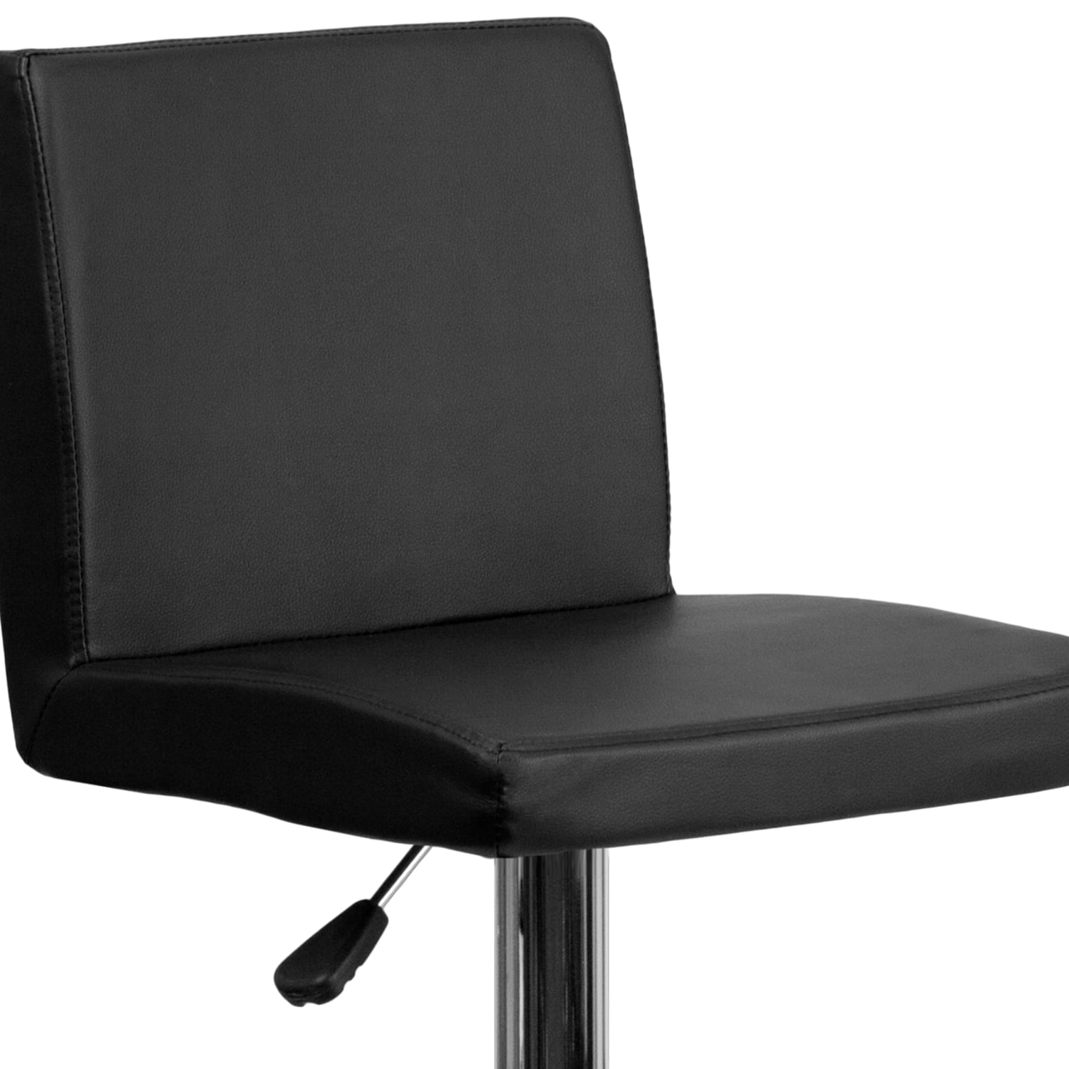 Flash Furniture Contemporary Vinyl Adjustable Height Barstool with Panel Back and Chrome Base Black PopularChairscom Flash Furniture Contemporary Vinyl Adjustable Height Barstool with Panel Back and Chrome Base Black PopularChairscom