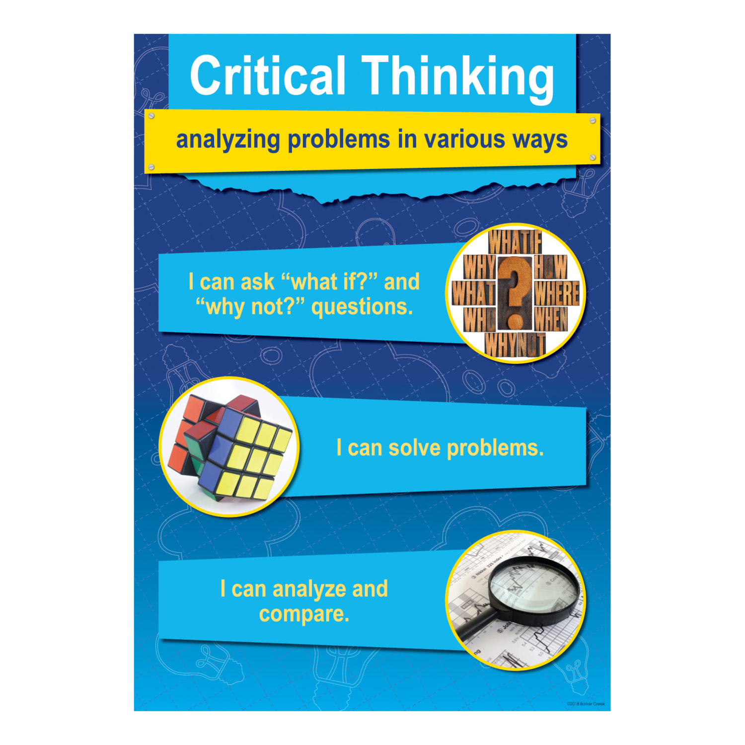 Barker Creek 4-C Skills Posters, 13-3/8in x 19in, Multicolor, Set Of 4 Posters - Image 3