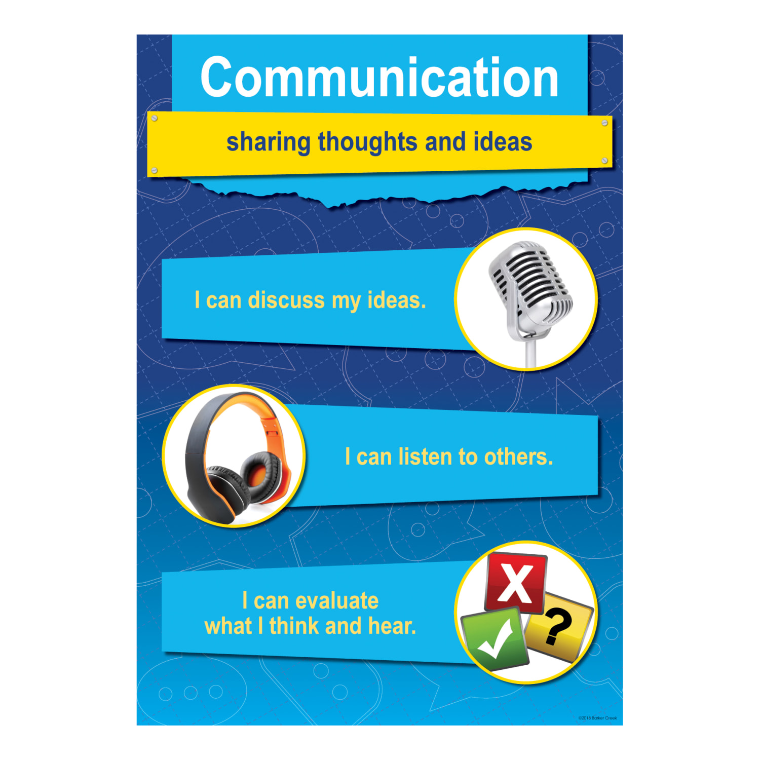 Barker Creek 4-C Skills Posters, 13-3/8in x 19in, Multicolor, Set Of 4 Posters - Image 4
