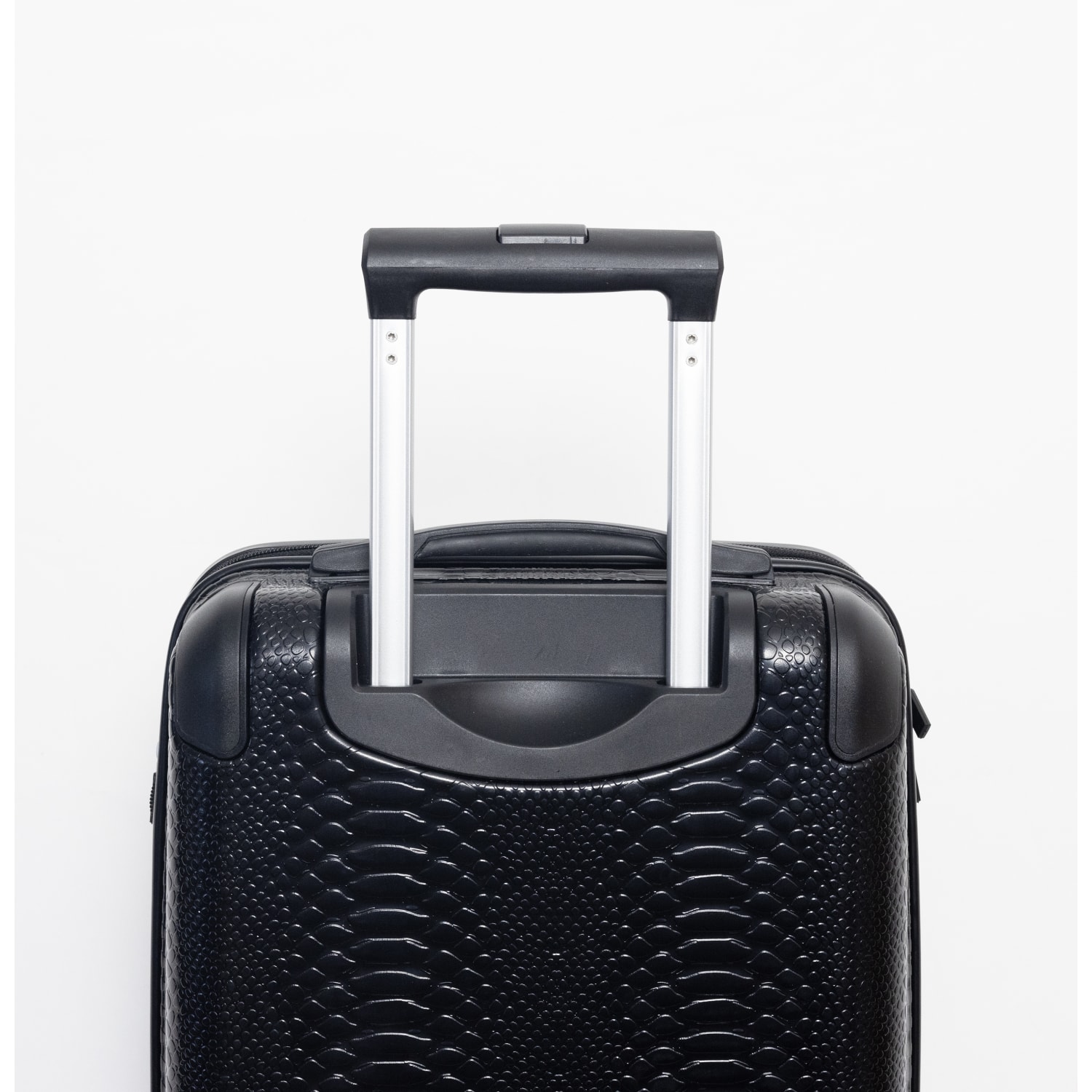 Geoffrey Beene Embossed Snakeskin 2-Piece Luggage Set, Black - Image 6