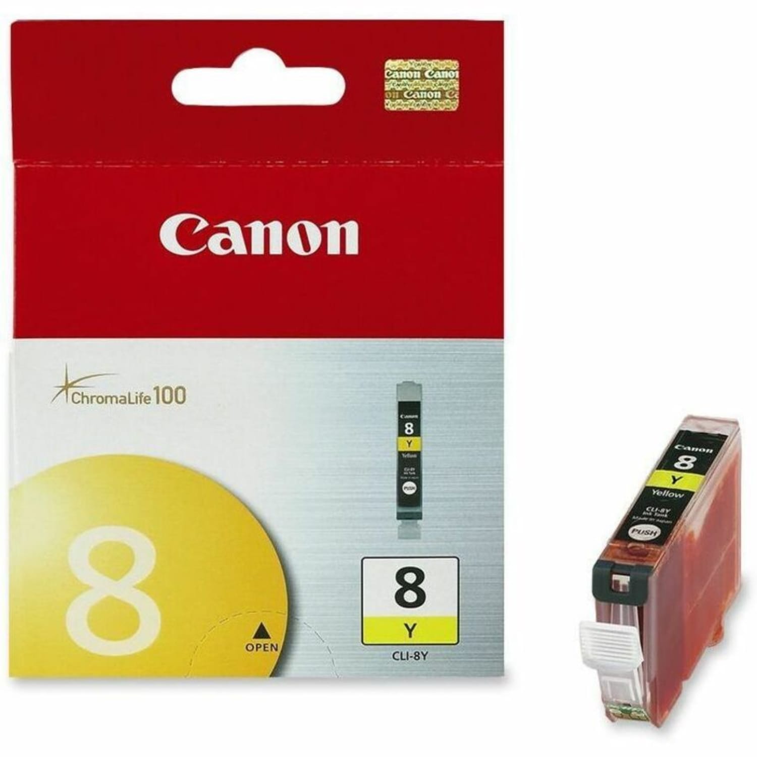 Canon CLI-8Y ChromaLife 100 Yellow Ink Tank, 0623B002AA - Image 3