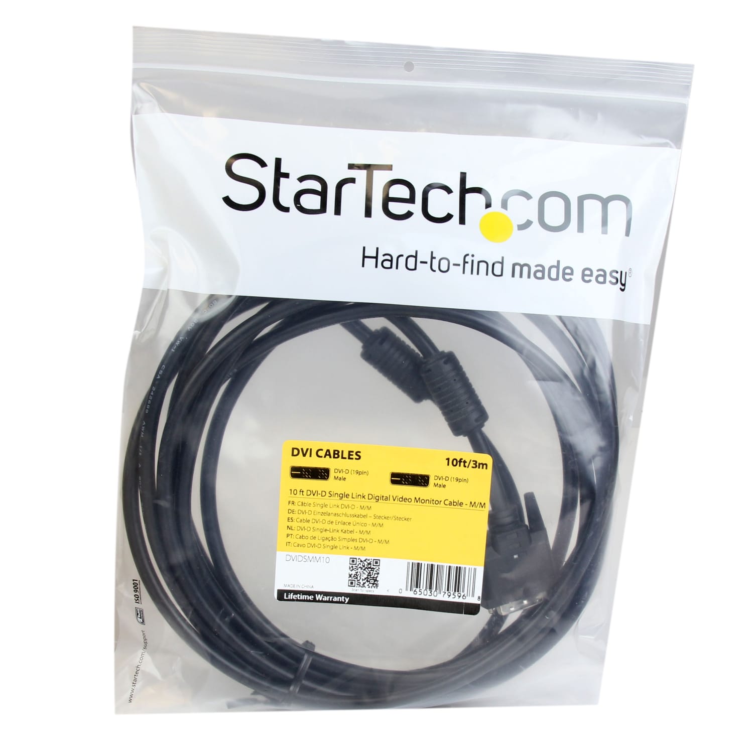 StarTech.com 10 ft DVI-D Single Link Cable - M/M - Provide a high-speed, crystal-clear connection to your DVI digital devices - DVIDSMM10 - Image 5