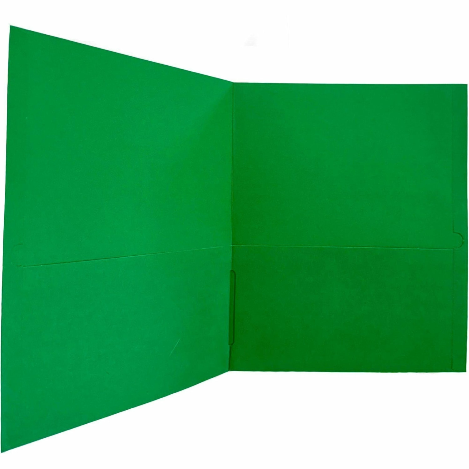 Sparco Leatherette Portfolio, 8-1/2in x 11in, 2 Pocket, Green, Box of 25 - Image 3