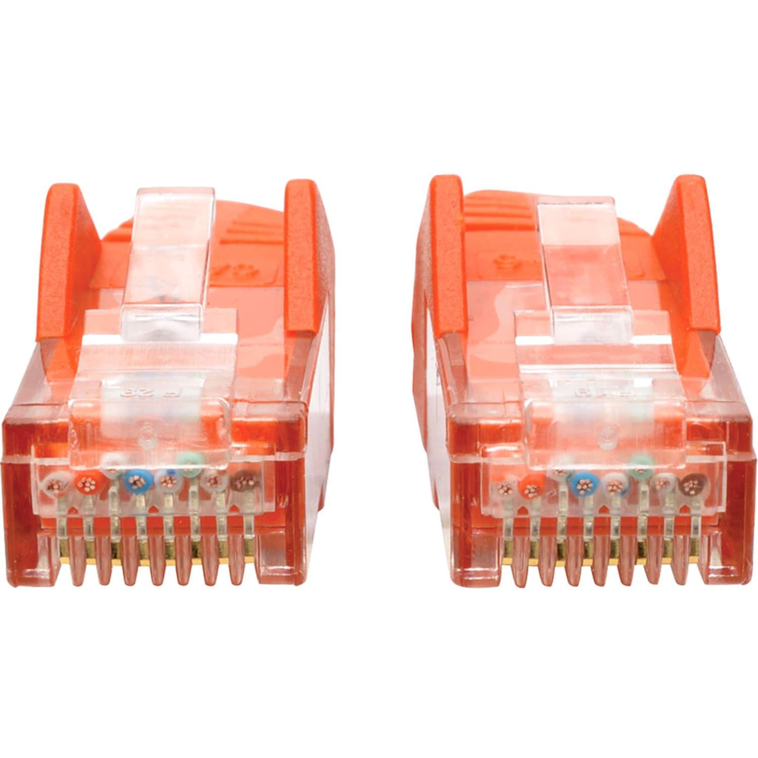 Tripp Lite Cat6 GbE Gigabit Ethernet Snagless Molded Patch Cable UTP Orange RJ45 M/M 50ft 50ft - 128 MB/s - N201050OR - Image 3
