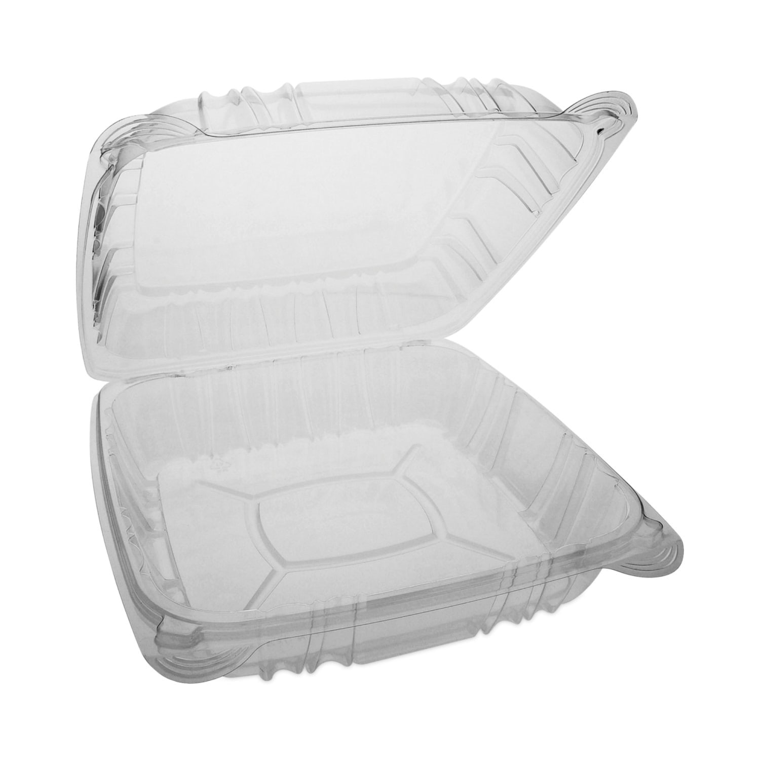 Pactiv Evergreen SENSATION SmartLock Hinged Lid Containers, 3-1/8inH x 9-1/4inW x 8-7/8inD, Clear, Carton Of 200 Containers - Image 3