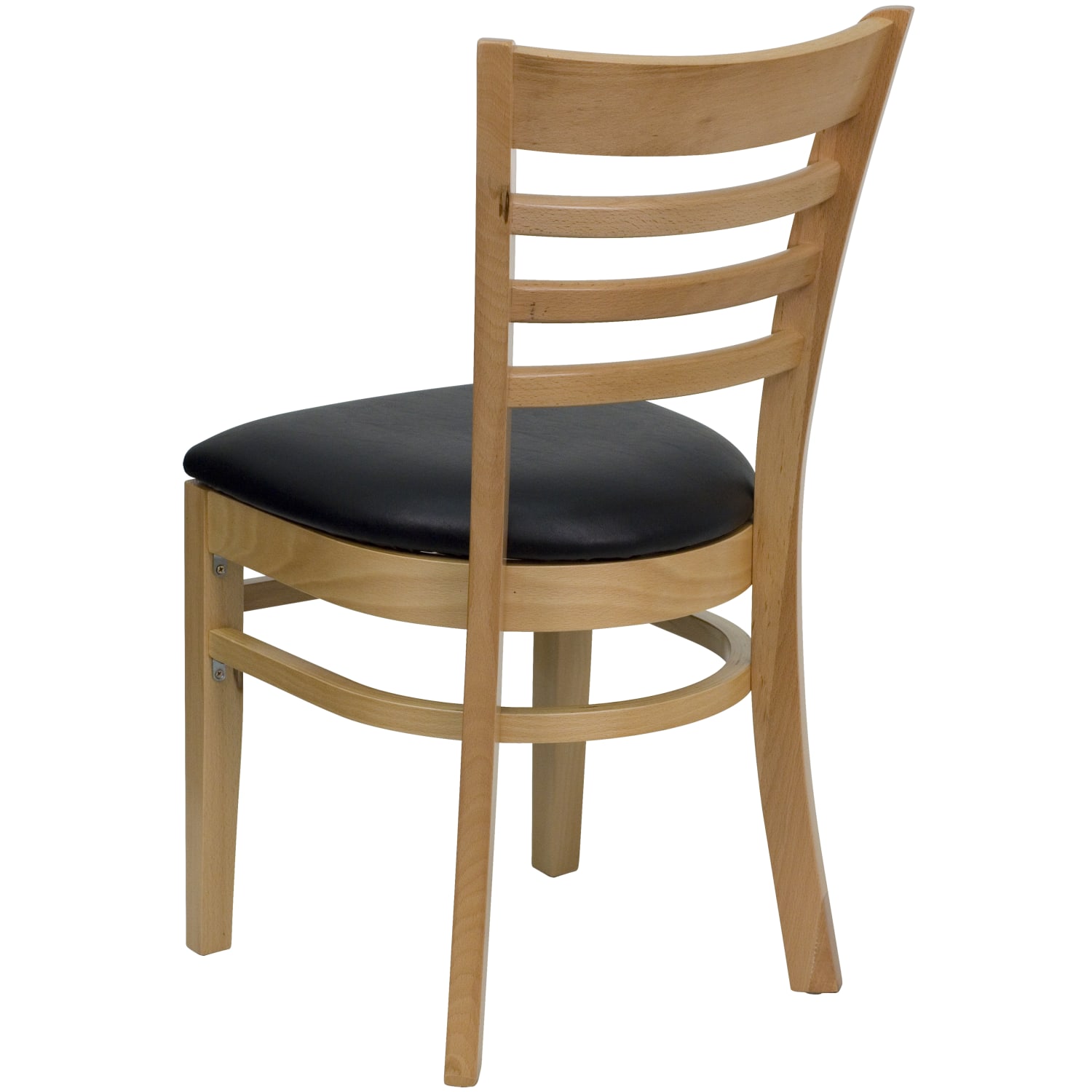 Flash Furniture HERCULES Ladder Back Wood Restaurant Accent Chair Black Vinyl SeatNatural Wood Frame PopularChairscom Flash Furniture HERCULES Ladder Back Wood Restaurant Accent Chair Black Vinyl SeatNatural Wood Frame PopularChairscom
