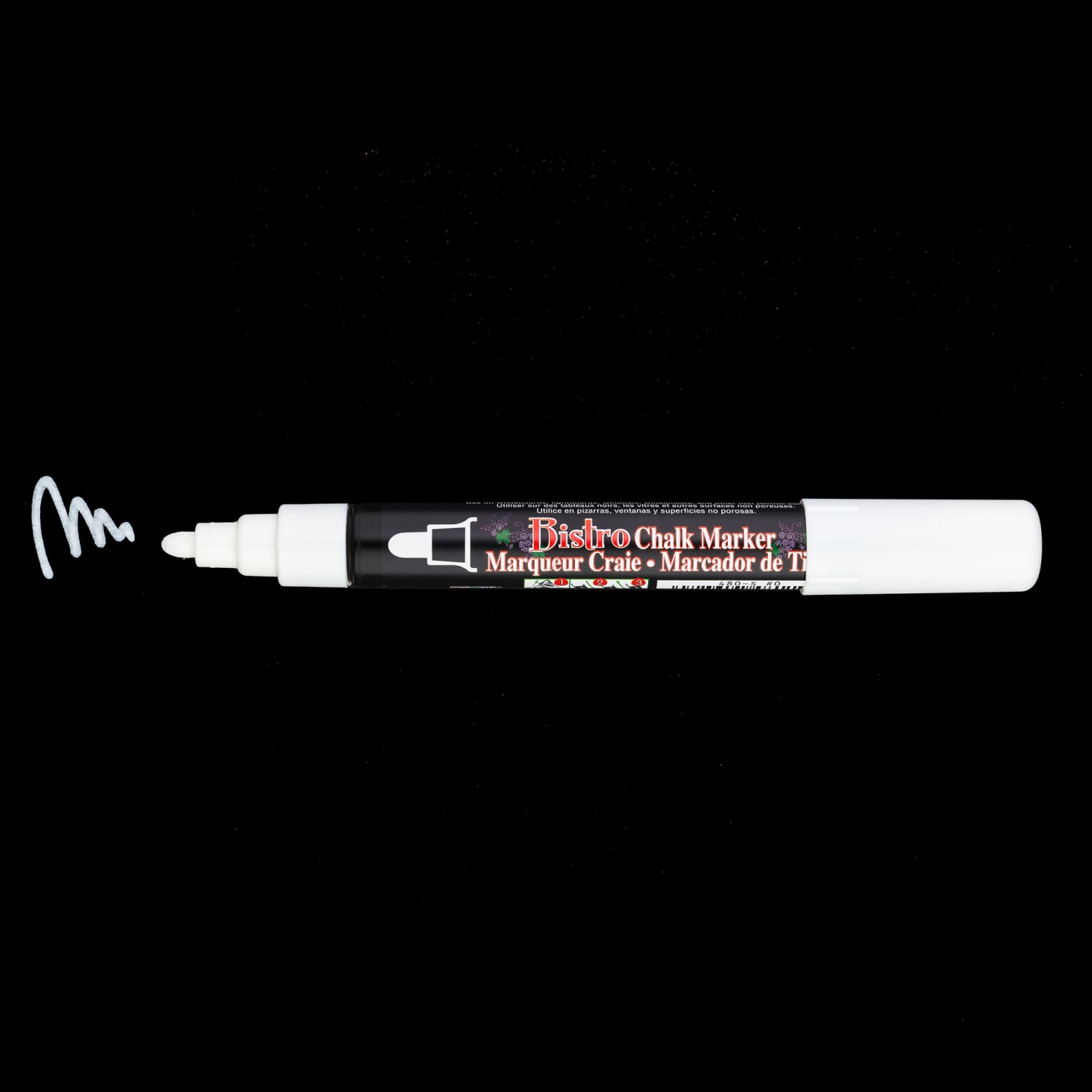 Marvy Uchida Bistro Chalk Markers, Broad Tip, White, Pack Of 6 Markers - Image 3