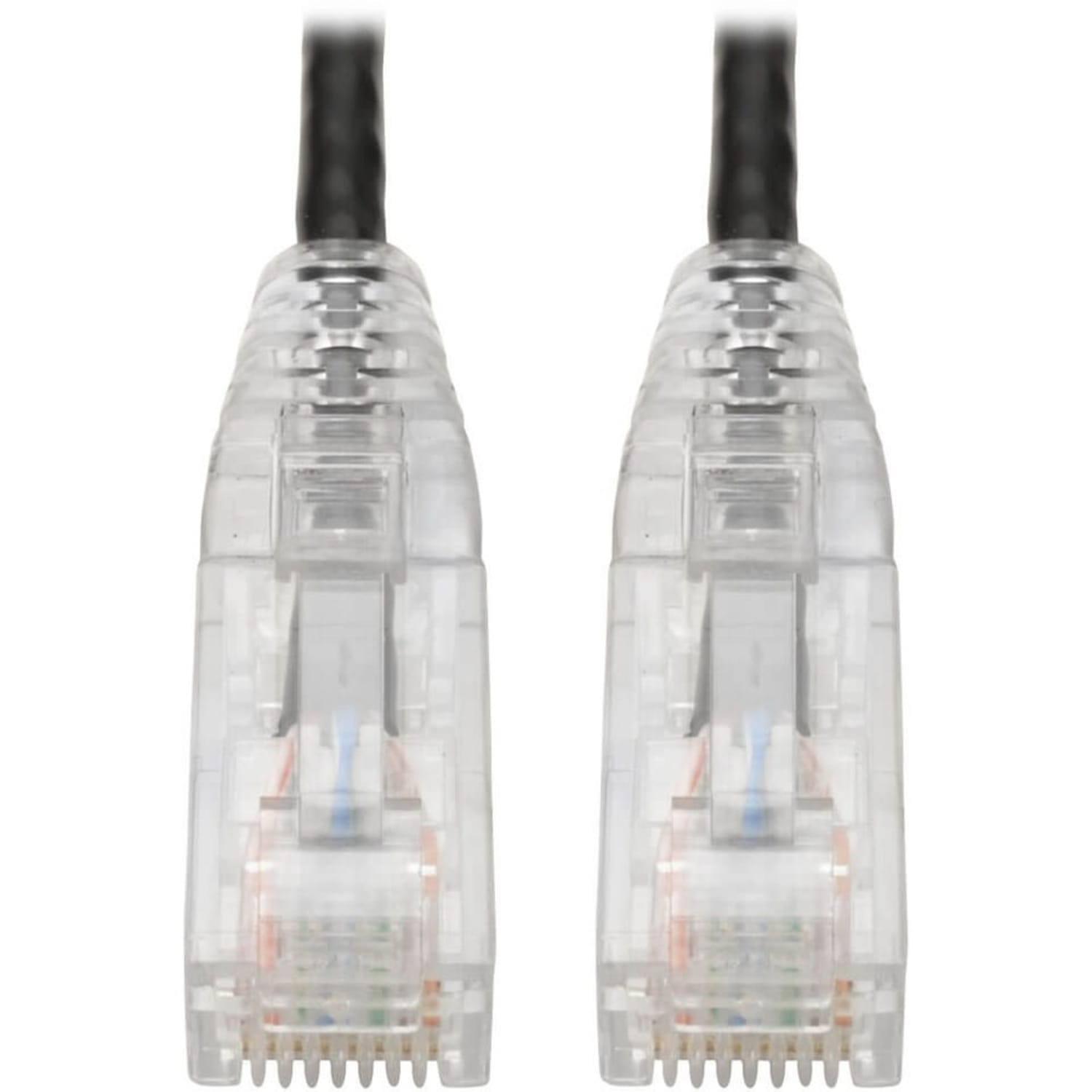 Tripp Lite Cat6 UTP Patch Cable (RJ45) - M/M, Gigabit, Snagless, Molded, Slim, Black, 1 ft. - 1 ft Category 6 Network Cable  - N201S01BK