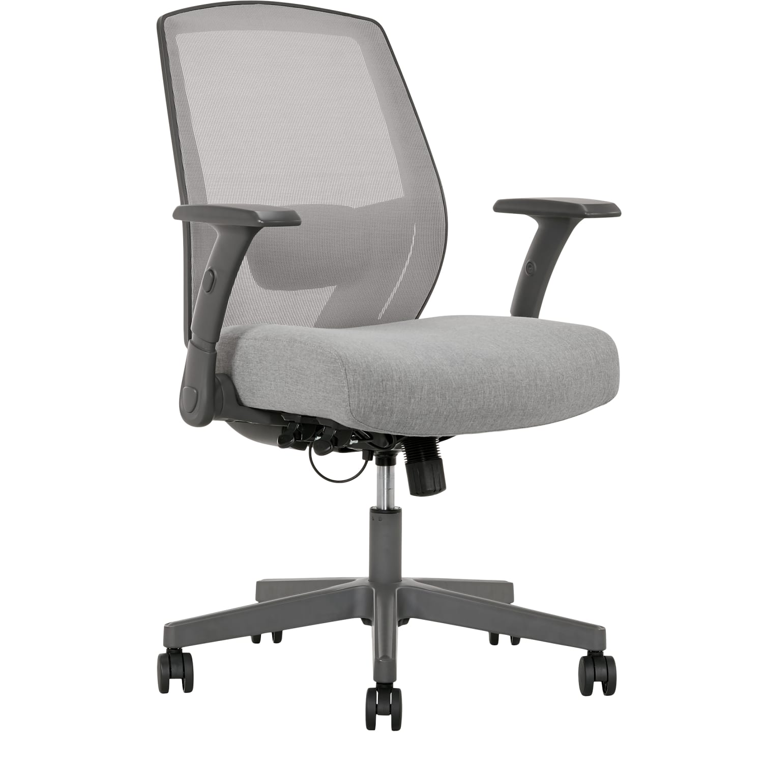 Serta SitTrue Rayne Ergonomic MeshFabric Mid Back Task Office Chair Gray PopularChairscom