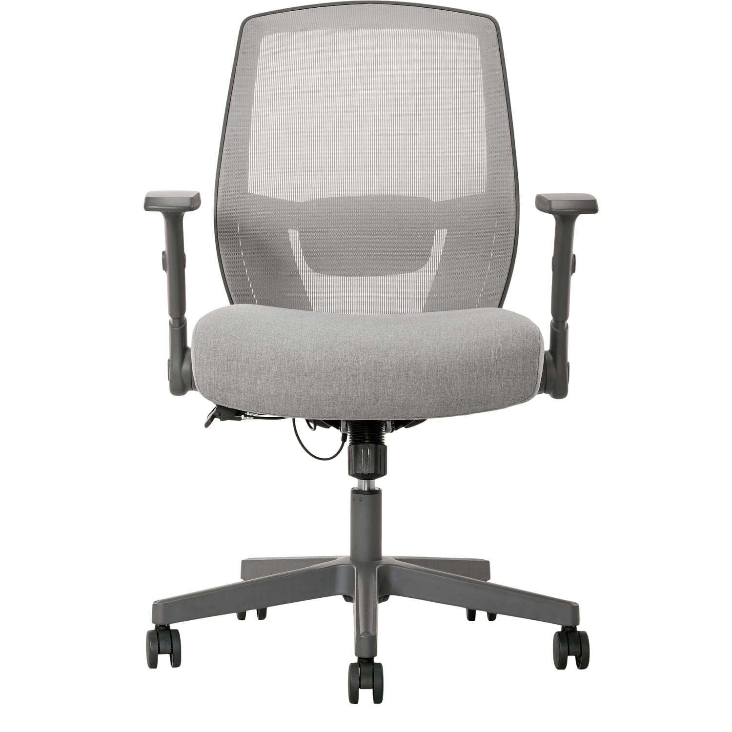 Serta SitTrue Rayne Ergonomic Mesh/Fabric Mid-Back Task Office Chair, Gray - Image 3