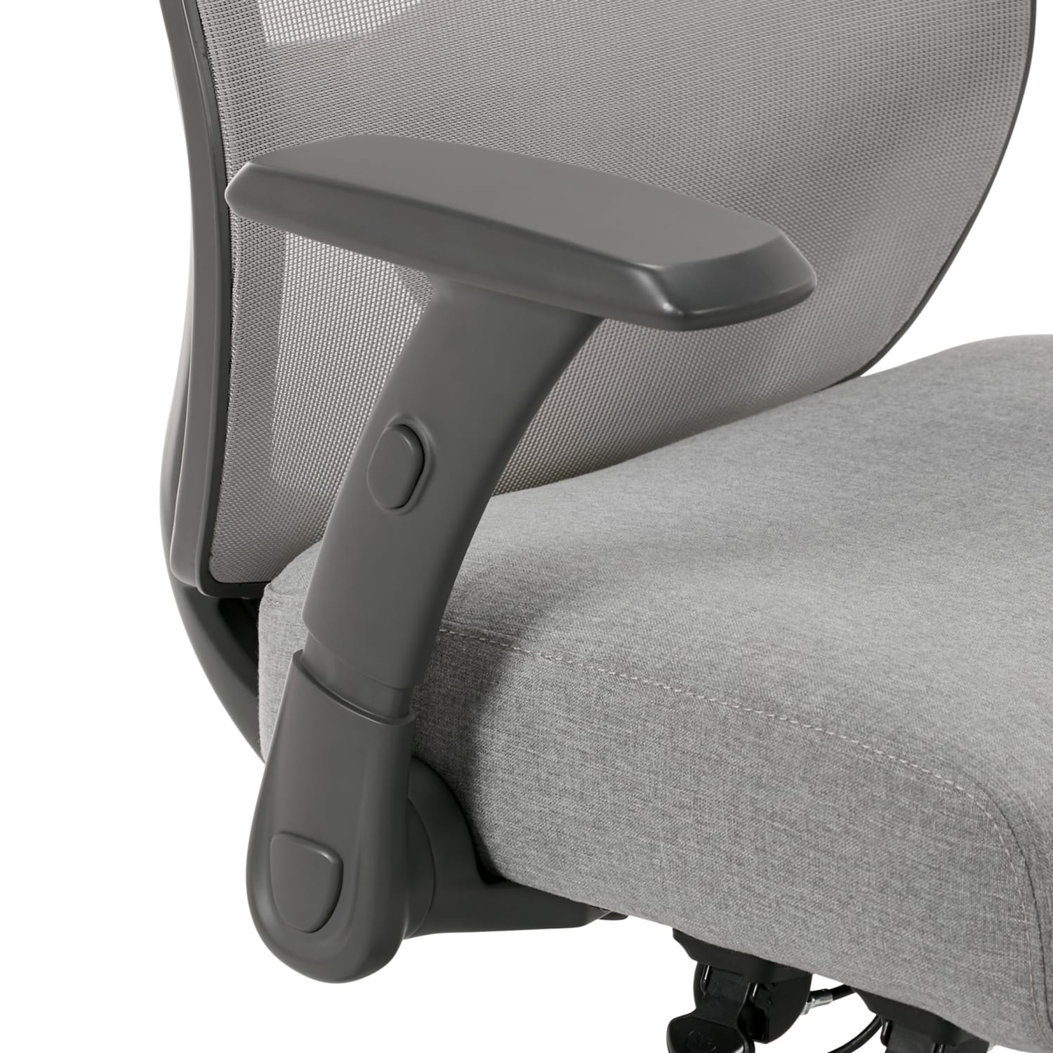 Serta SitTrue Rayne Ergonomic Mesh/Fabric Mid-Back Task Office Chair, Gray - Image 9