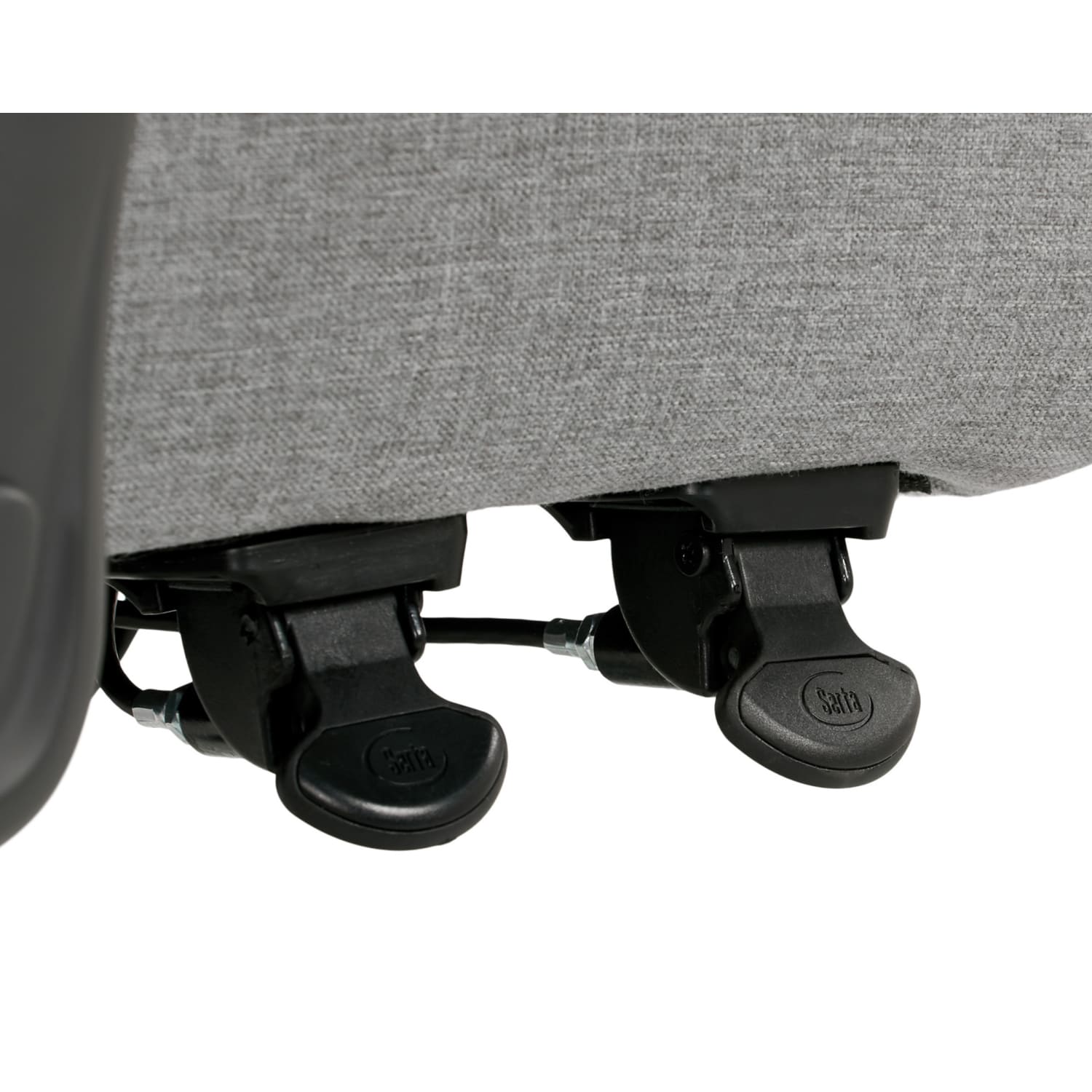 Serta SitTrue Rayne Ergonomic Mesh/Fabric Mid-Back Task Office Chair, Gray - Image 11