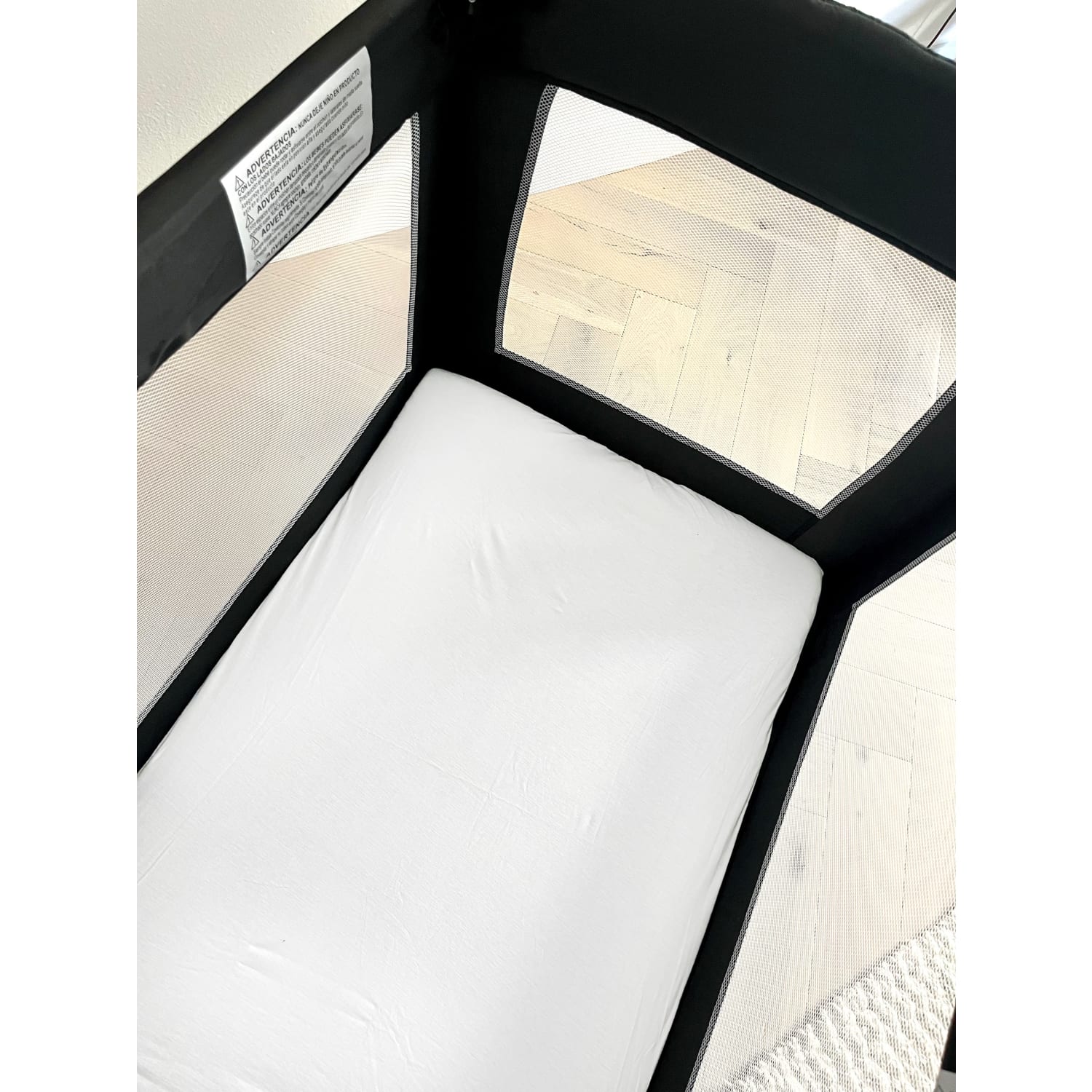 Coverplay Cotton Play Yard Sheets, 39in x 25in, White/Solid, Case Of 12 Sheets - Image 3
