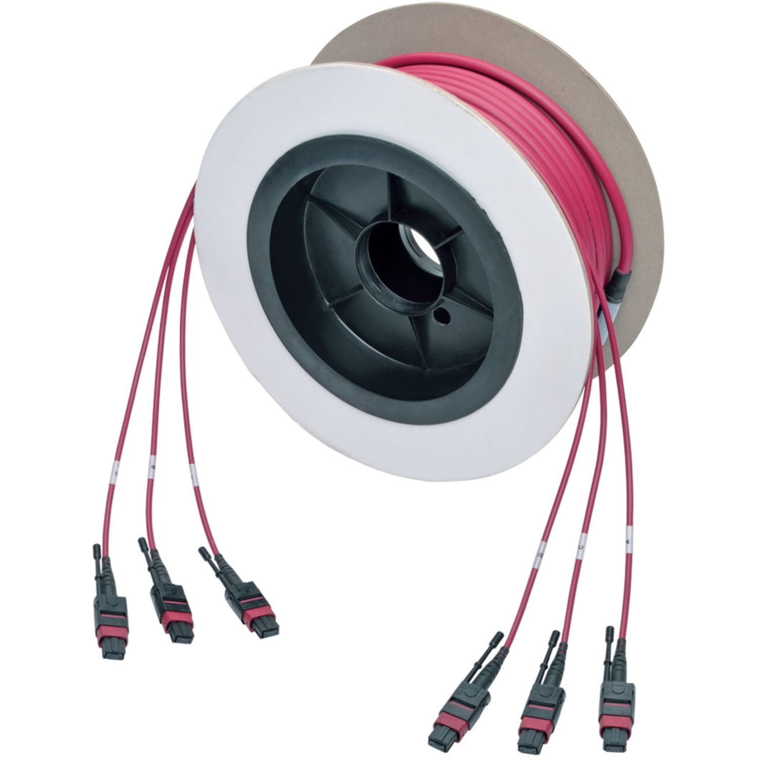 Eaton Tripp Lite Series MTP/MPO Multimode Base-8 Trunk Cable, 24-Strand, 40GB/100GB, 40/100GBASE-SR4, OM4 Plenu - N85815M3X8MG - Image 4
