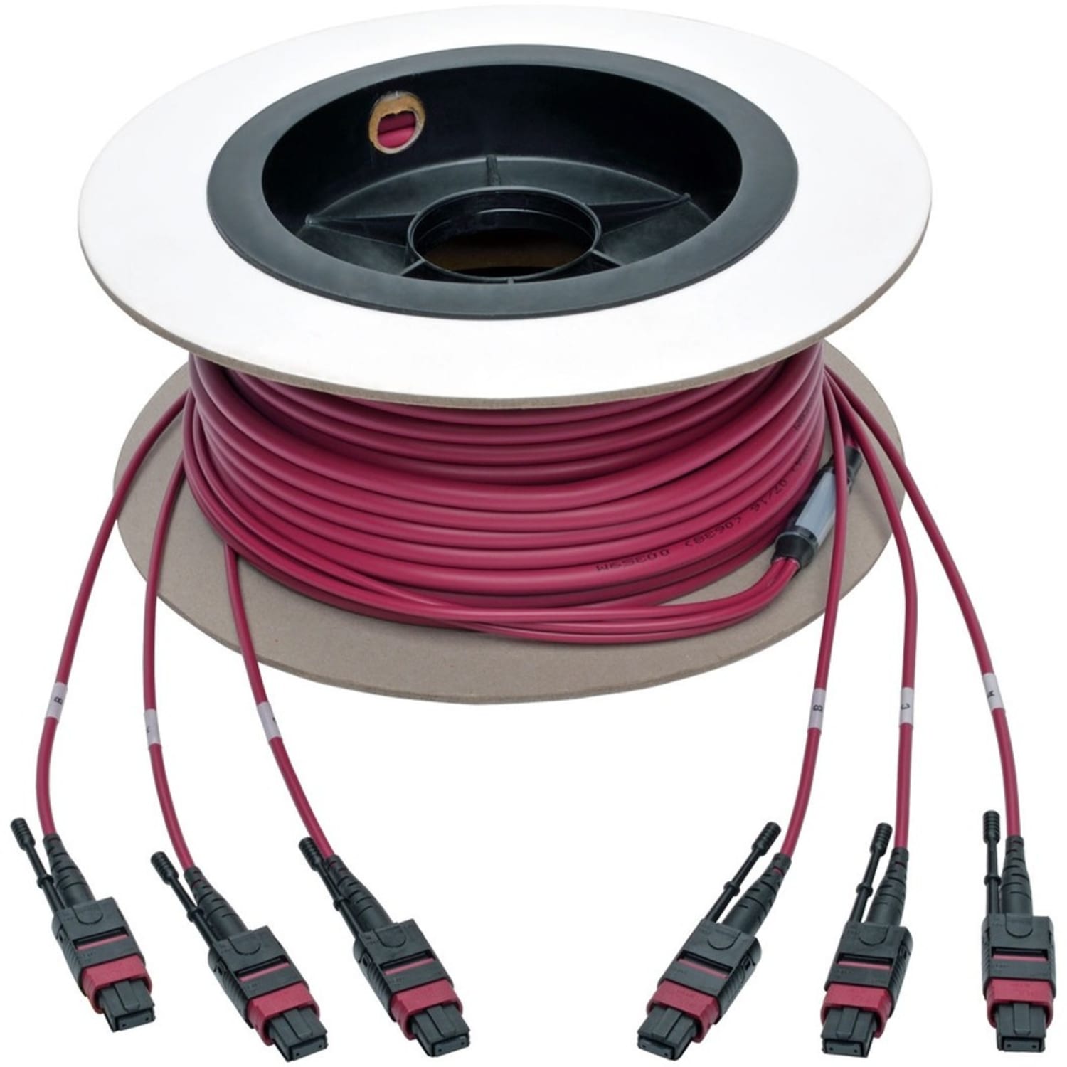 Eaton Tripp Lite Series MTP/MPO Multimode Base-8 Trunk Cable, 24-Strand, 40GB/100GB, 40/100GBASE-SR4, OM4 Plenu - N85815M3X8MG - Image 5
