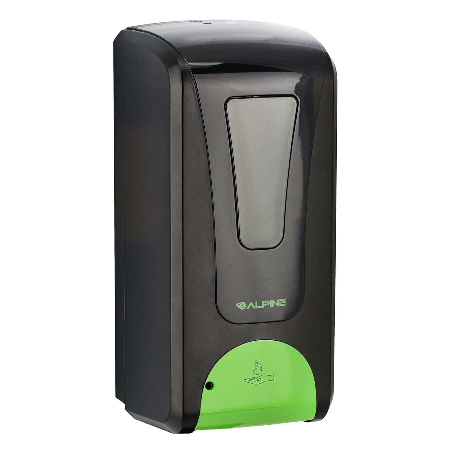 Alpine Industries 1200 mL Wall Mount Automatic Foam Hand Sanitizer Dispensers, Black, Pack Of 2 Dispensers - Image 3