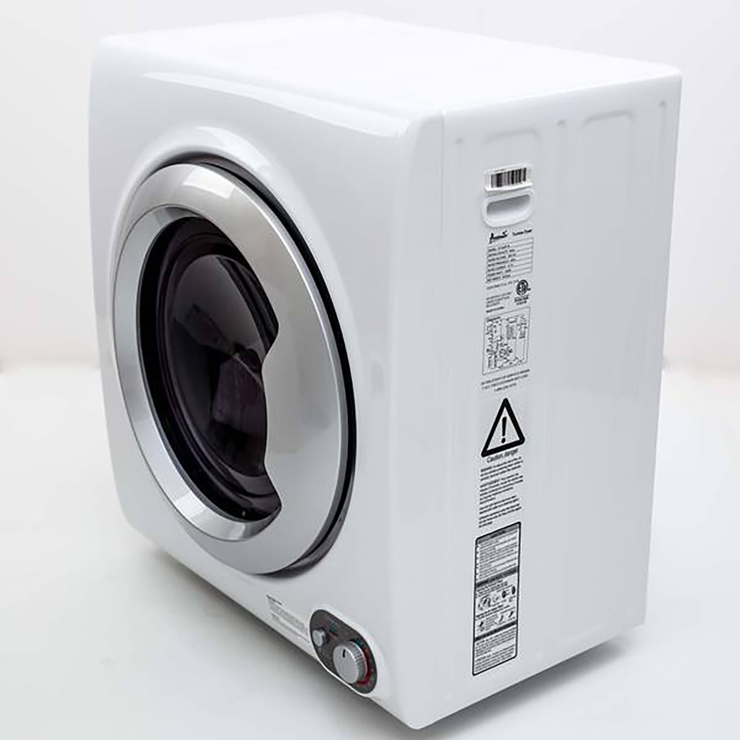 Avanti 2.6 Cu. Ft. Front Load Electric Dryer, 27-3/4inH x 18-3/4inW x 18-3/4inD, White - Image 4