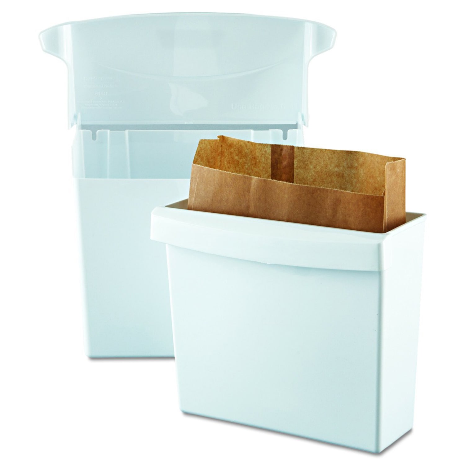 Rubbermaid Compact Sanitary Napkin Receptacle, White - Image 3