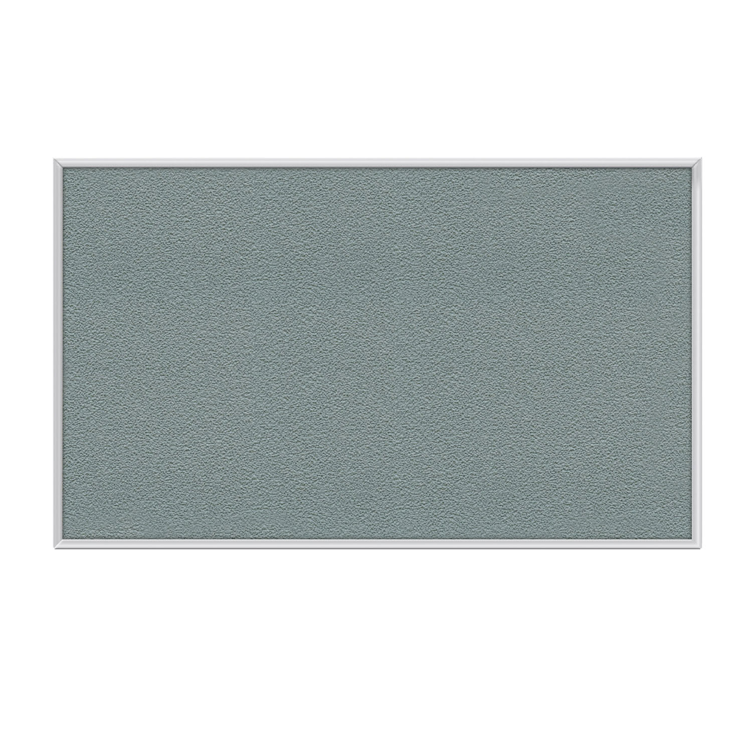 Ghent Aluminum Frame Vinyl Bulletin Board, 24in x 24in, Silver, Satin Frame