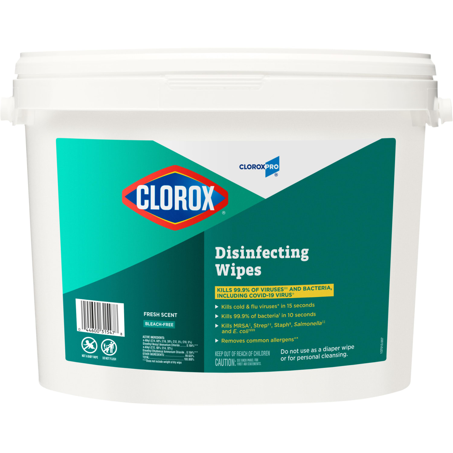 CloroxPro Clorox Disinfecting Wipes, Fresh Scent, Pack Of 700 Wipes