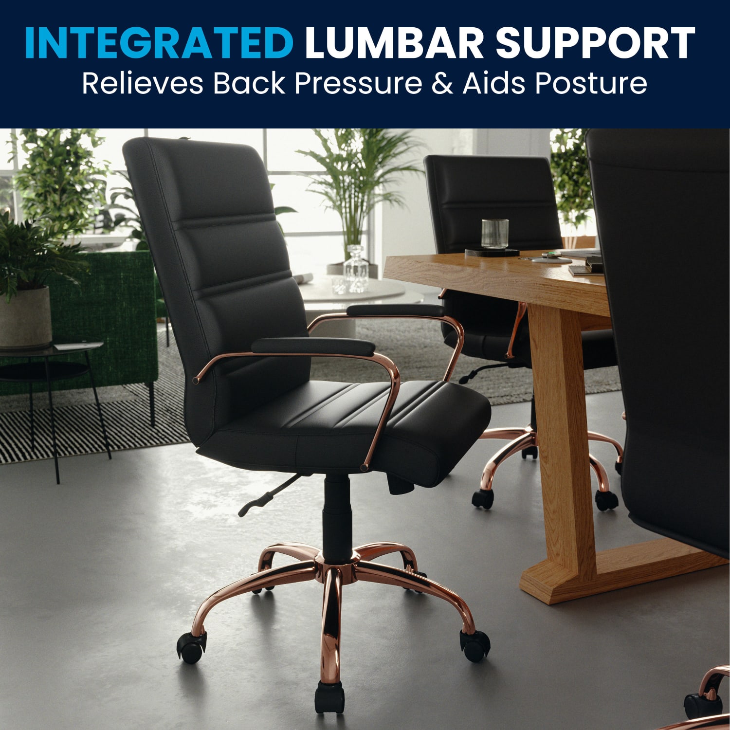 Flash Furniture LeatherSoft™ Faux Leather MidBack Office Chair With Chrome Base And Arms BlackPink PopularChairscom Flash Furniture LeatherSoft™ Faux Leather Mid Back Office Chair With Chrome Base And Arms BlackPink PopularChairscom