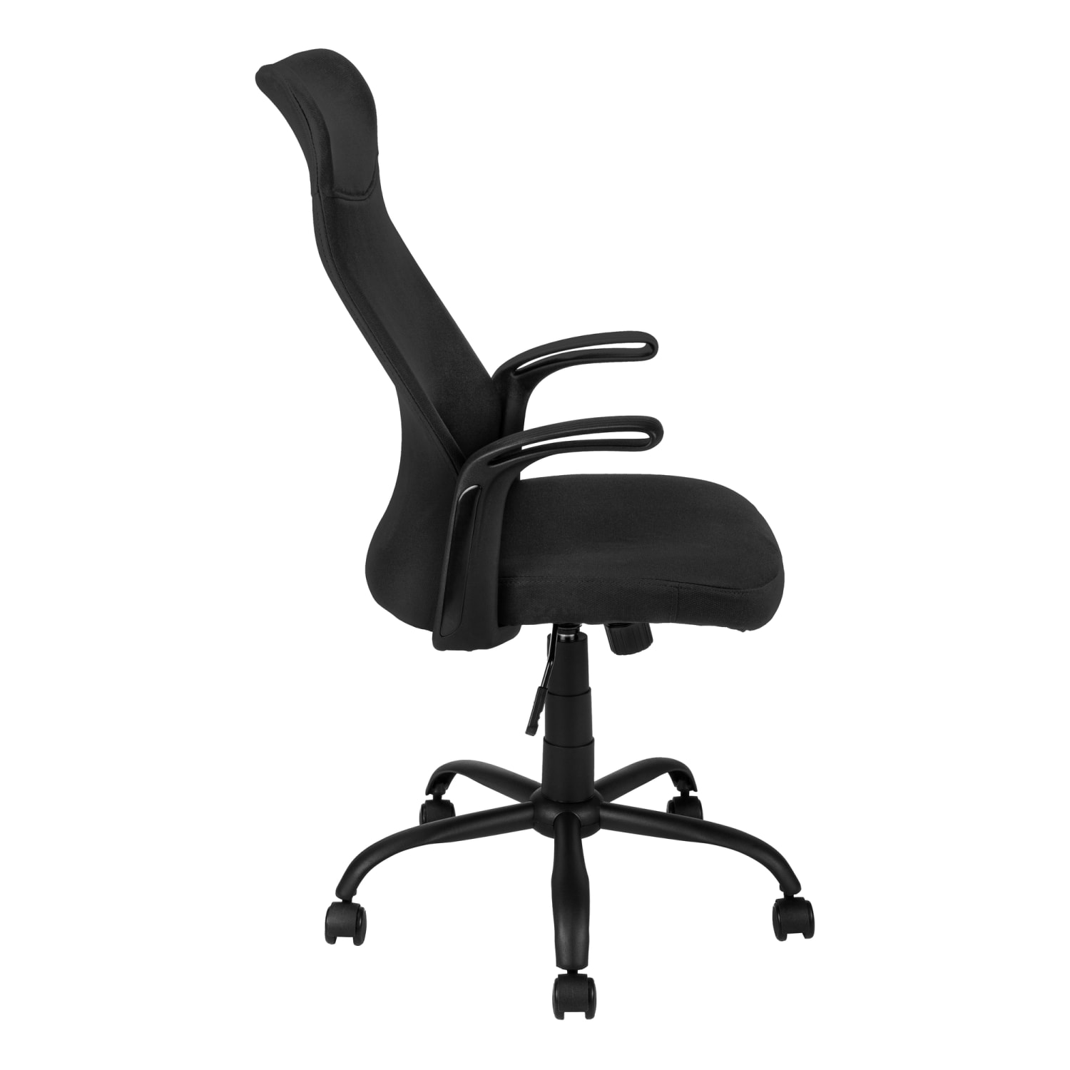 Monarch Specialties Jonah Ergonomic Fabric High-Back Office Chair, Black - Image 6